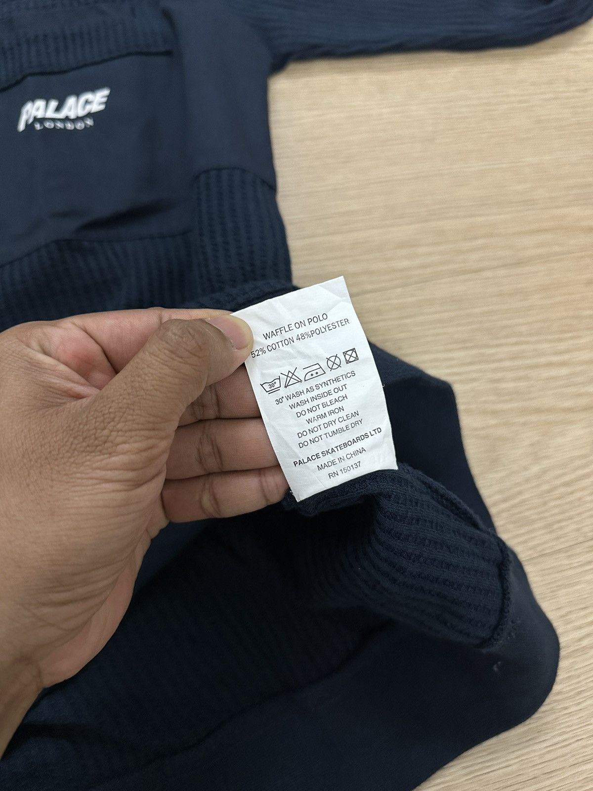 Palace Rare And Beautiful Palace Waffle On Polo Shirt Size US L / EU 52-54 / 3 - 9 Thumbnail