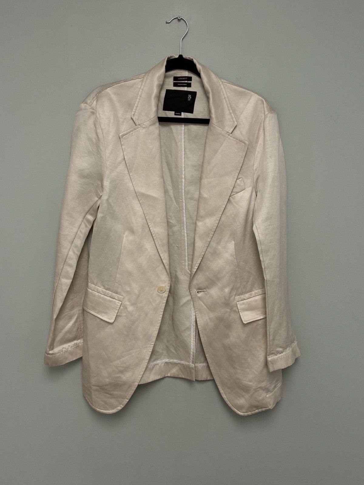 R13 Oversized Blazer Satin XS X-Small Size XS / US 0-2 / IT 36-38 - 10 Thumbnail