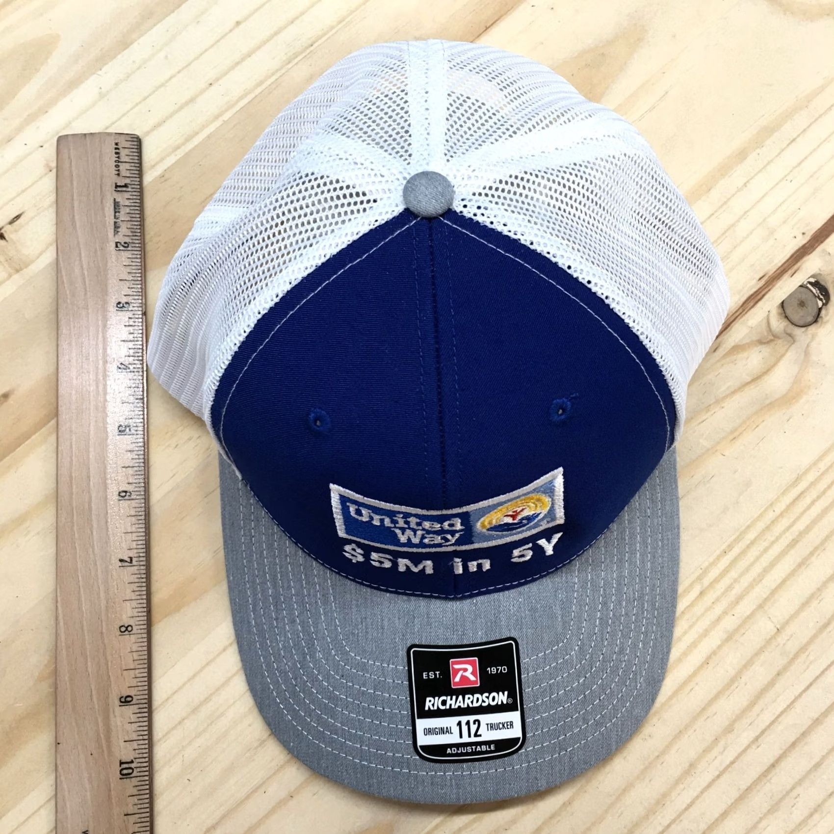 Vintage Richardson United Way Trucker Hat Mens One Size Blue White Adjustable Style 112 Size ONE SIZE - 3 Thumbnail