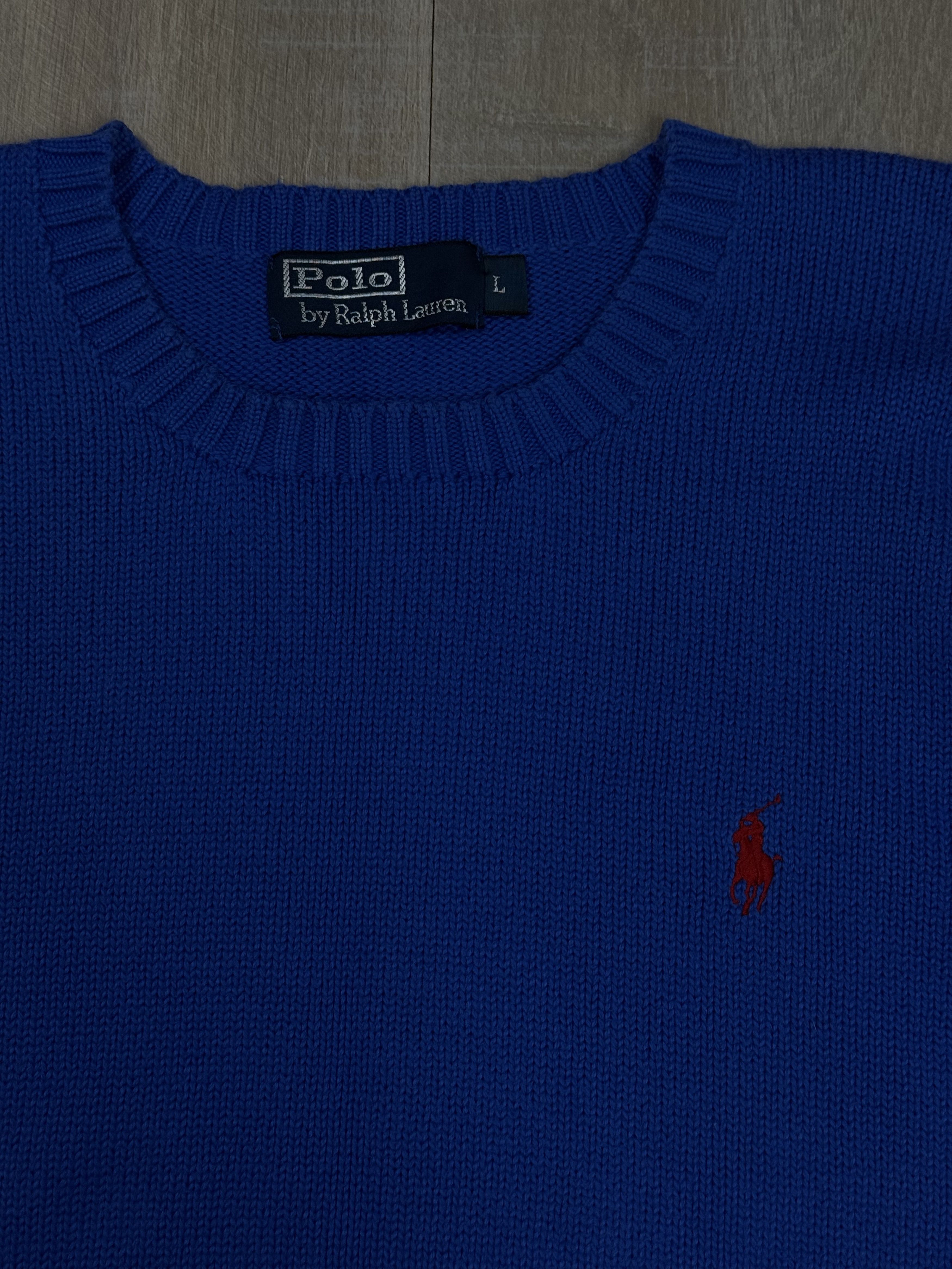 Polo Ralph Lauren Vintage Polo Ralph Lauren Sweater Blue Size L Size US L / EU 52-54 / 3 - 5 Thumbnail