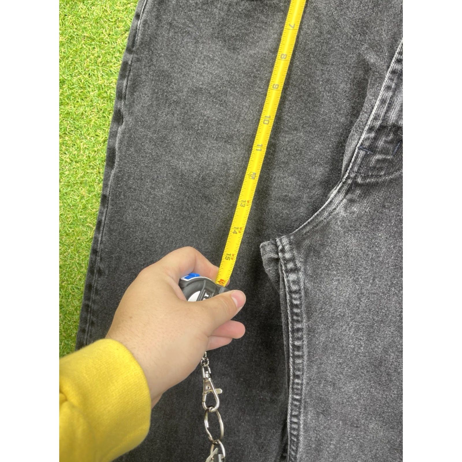 Nautica VINTAGE Nautica Jeans Mens 36x30 Black Denim Relaxed Fit 5-Pocket Belt Loops Pockets Straight Skater Y2K Grunge Hip Hop Size US 36 / EU 52 - 4 Thumbnail