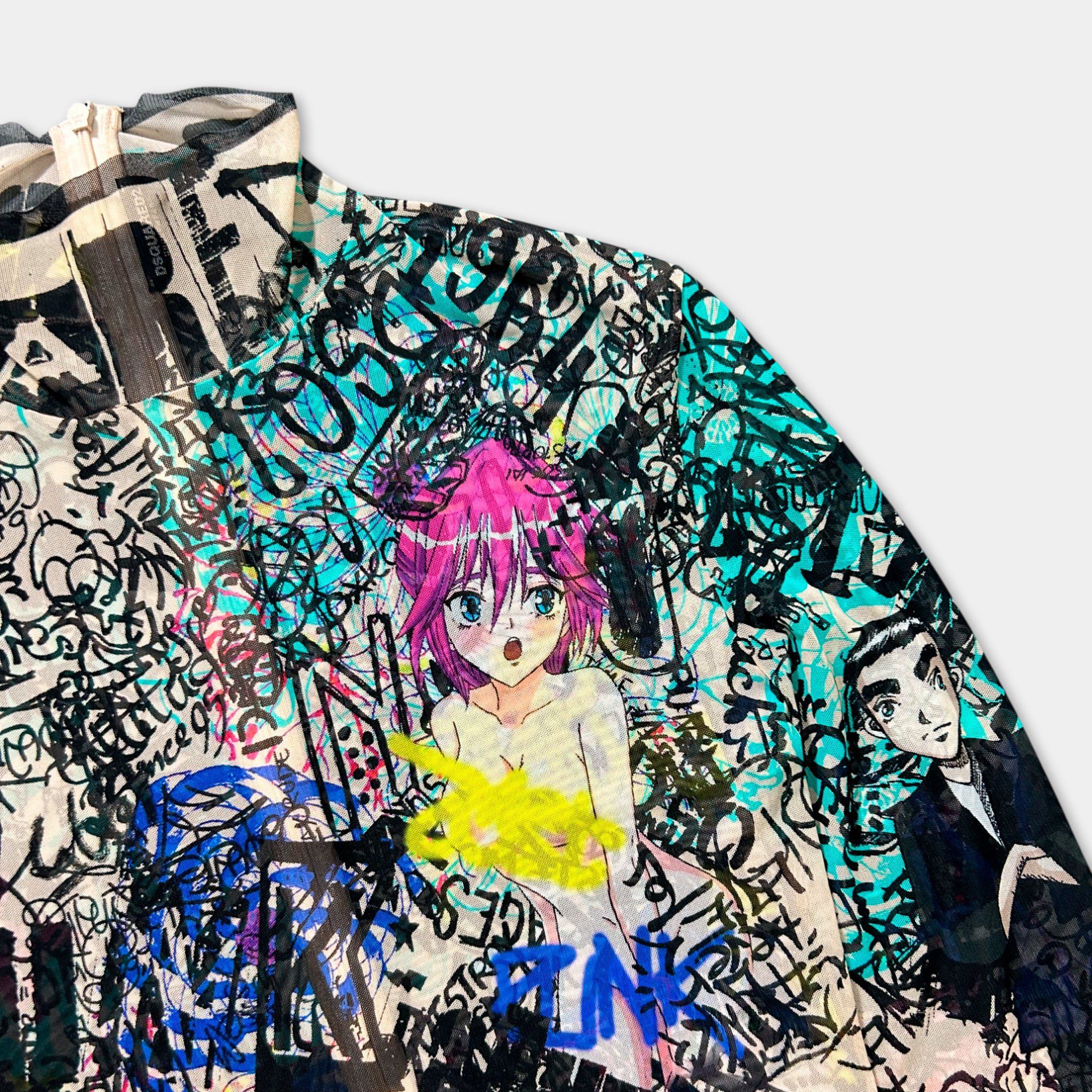 Dsquared2 Dsquared2 2000's Hentai Secondskin Graphic Longsleeve Multic Size US S / EU 44-46 / 1 - 2 Thumbnail