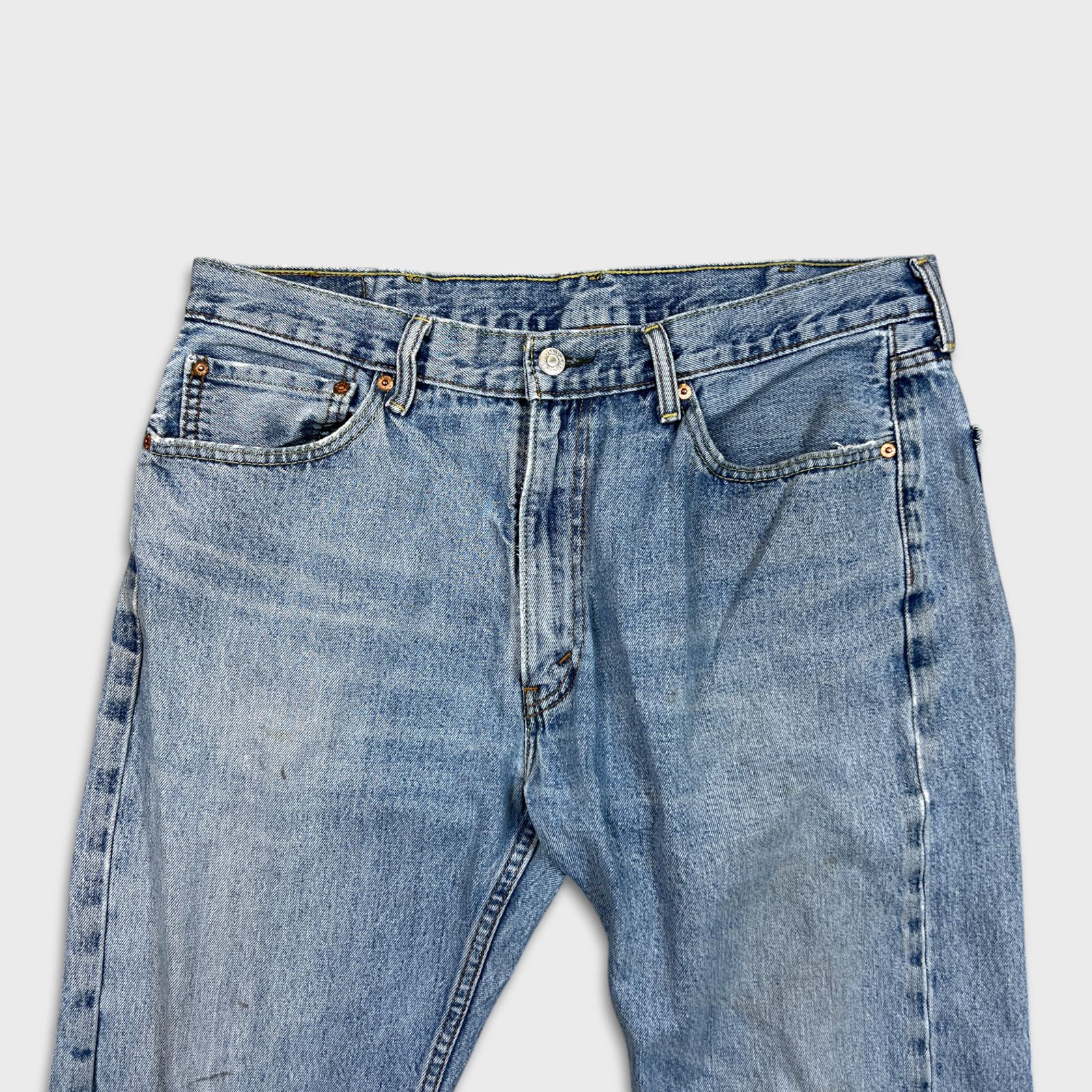 Levi's × Vintage Levi's 505 Jeans 36x30 Original Regular Straight Leg Denim Size US 36 / EU 52 - 2 Thumbnail