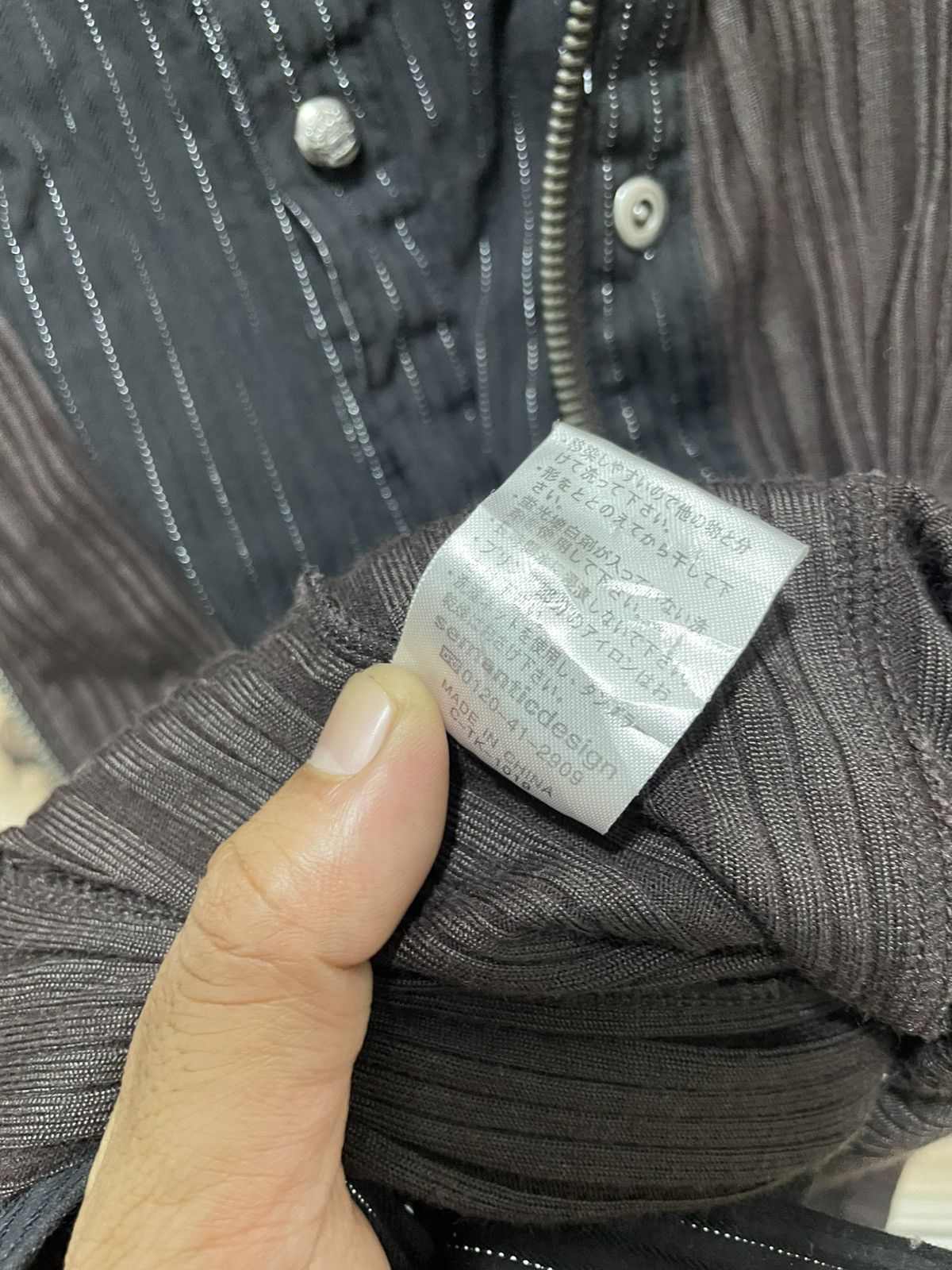 semanticdesign Semanticdesign Rare Double Layer Polos Zipper Pleated Shirt Size US S / EU 44-46 / 1 - 12 Thumbnail