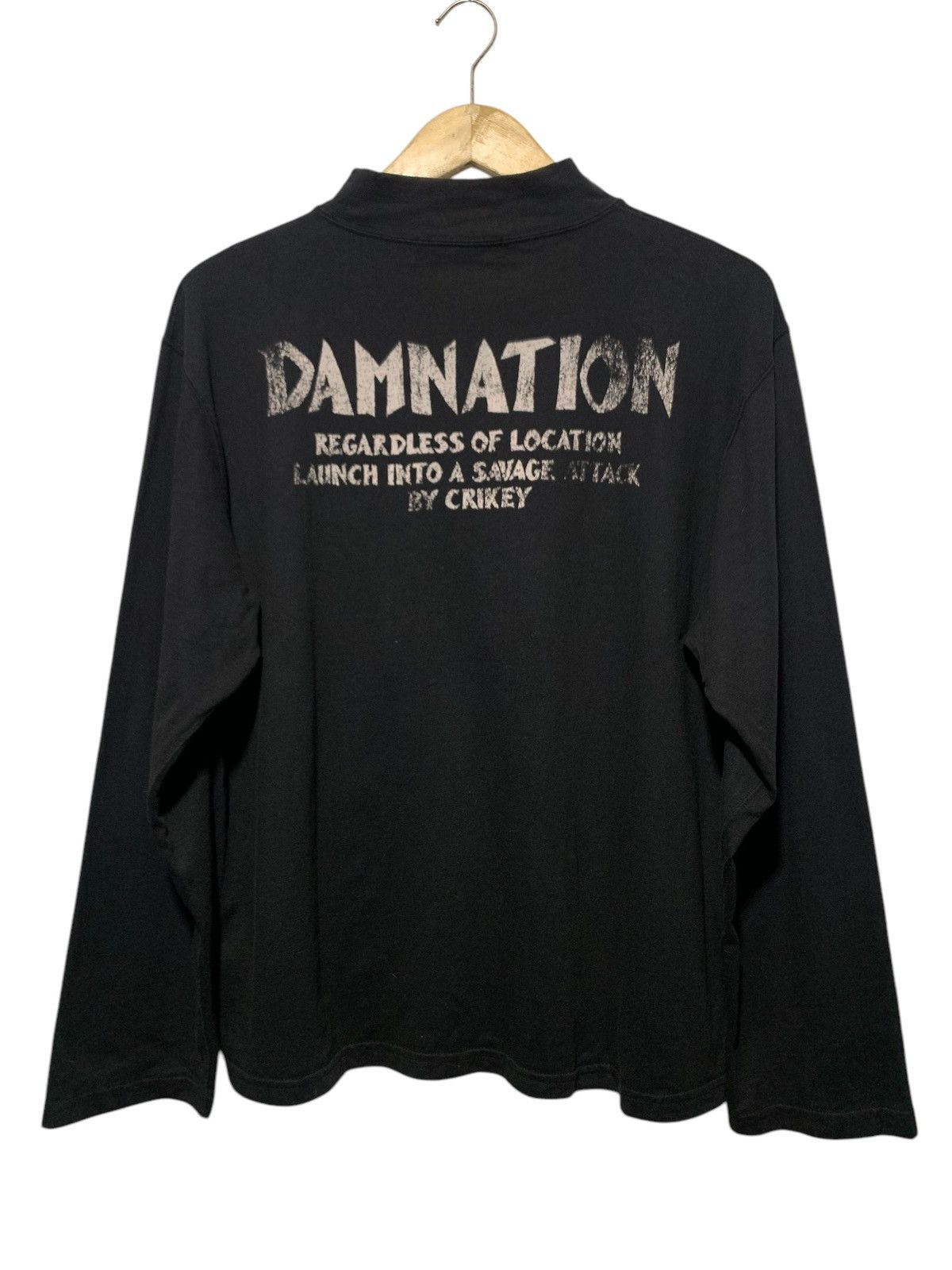 Hysteric Glamour 2000s RNA INC ENVOY FROM HELL DEMON SKULL MOCK NECK L/S Size US M / EU 48-50 / 2 - 4 Thumbnail