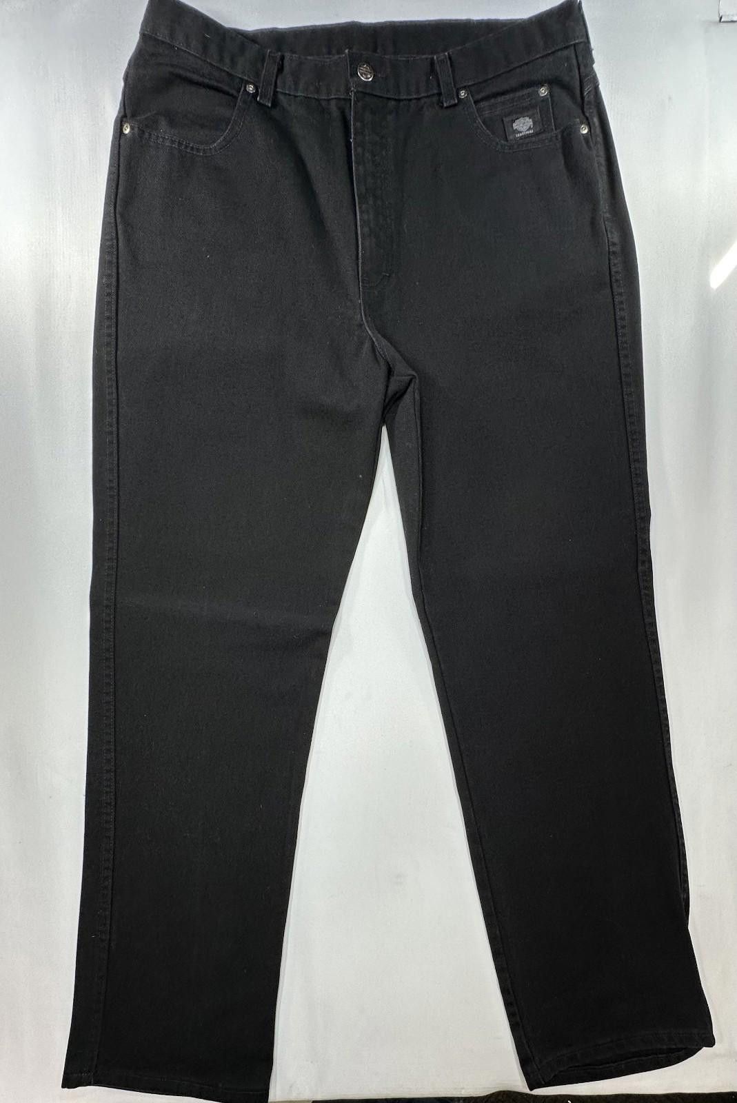 Harley Davidson Harley Davidson Vintage Straight Denim Jeans Black Men 38/32 Size US 38 / EU 54 - 1 Thumbnail