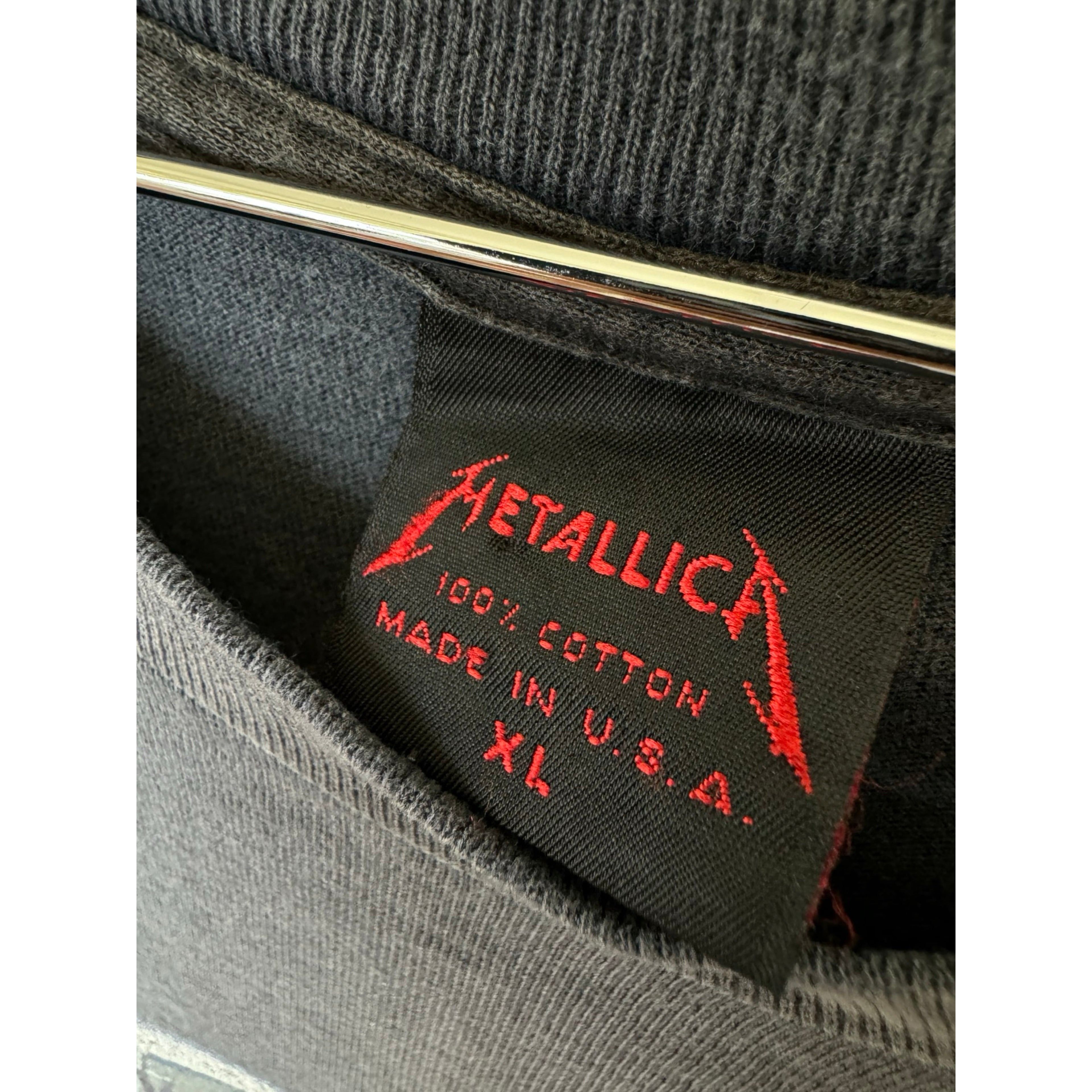 Vintage Metallica "Ride The Lightning" T-Shirt 1989 Size US XL / EU 56 / 4 - 7 Thumbnail