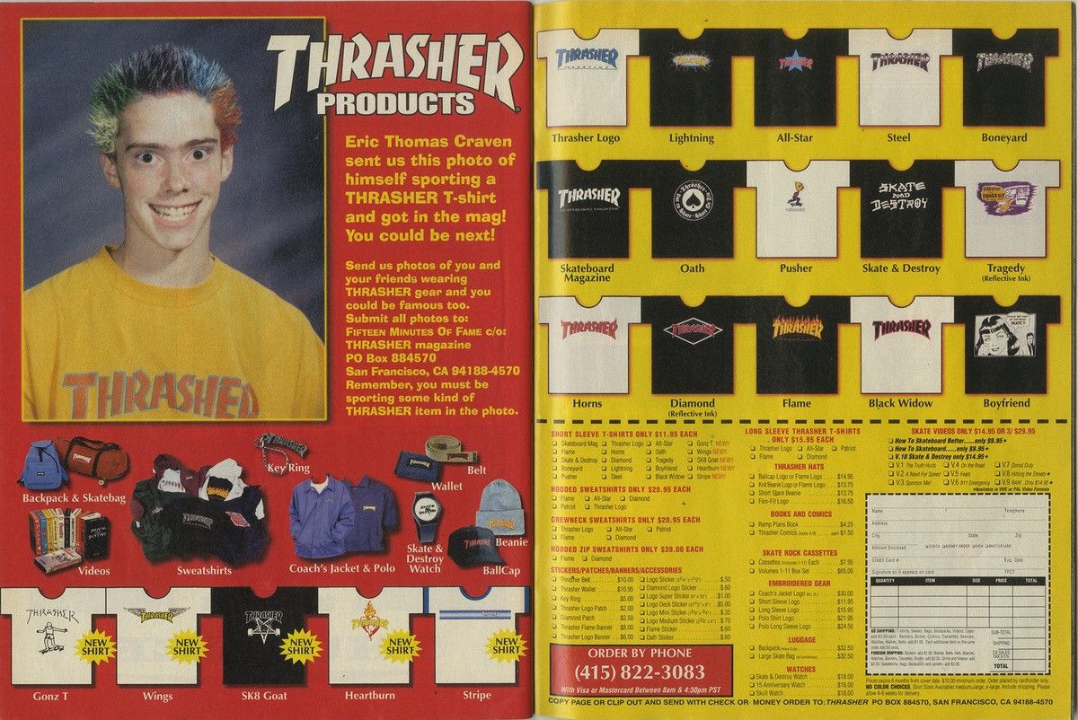 Thrasher VINTAGE THRASHER SKATE AND DESTROY TSHIRT Size US M / EU 48-50 / 2 - 2 Thumbnail