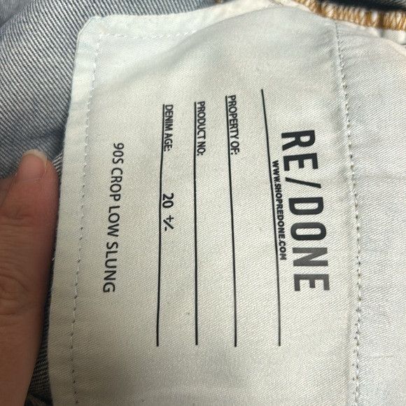 RE/DONE RE/ DONE 90s crop low slung 28 new jeans Size 28" / US 6 / IT 42 - 3 Thumbnail