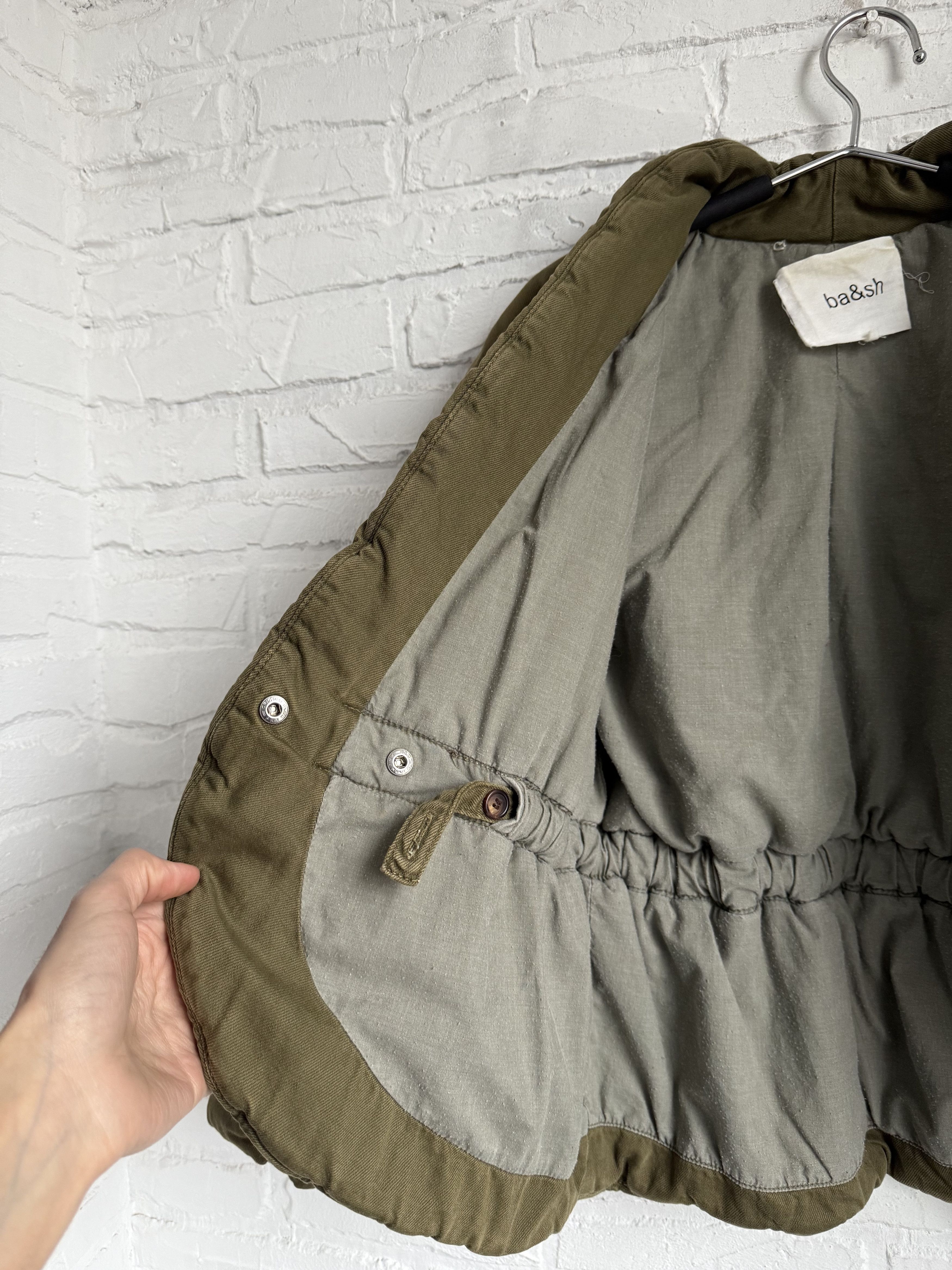 ba&sh Ba&sh quilted denim Caly green jacket Size S / US 4 / IT 40 - 8 Thumbnail