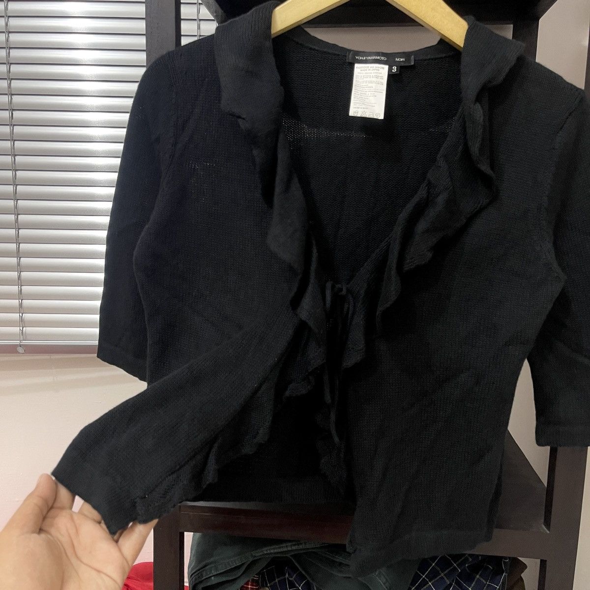Yohji Yamamoto Yohji Yamamoto Noir Ruffle Knit Size S / US 4 / IT 40 - 2 Thumbnail
