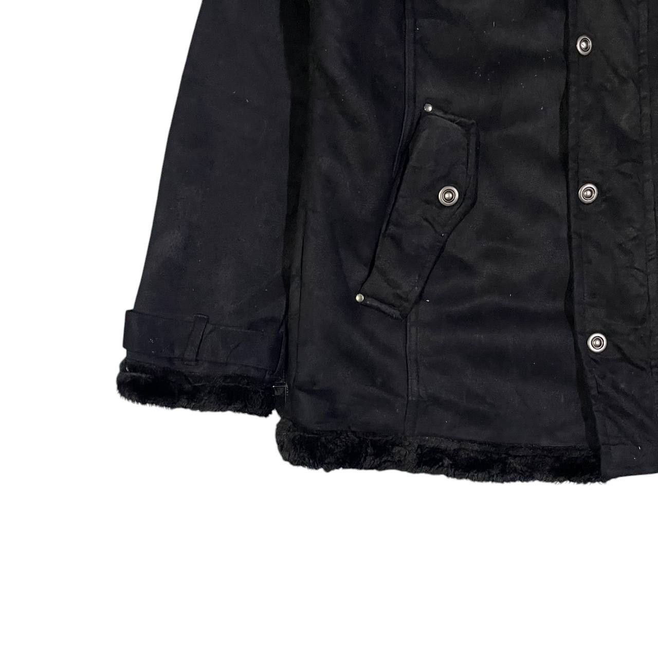 If Six Was Nine Vintage Gilevans Suede Fur Hooded Jacket Size US L / EU 52-54 / 3 - 3 Thumbnail