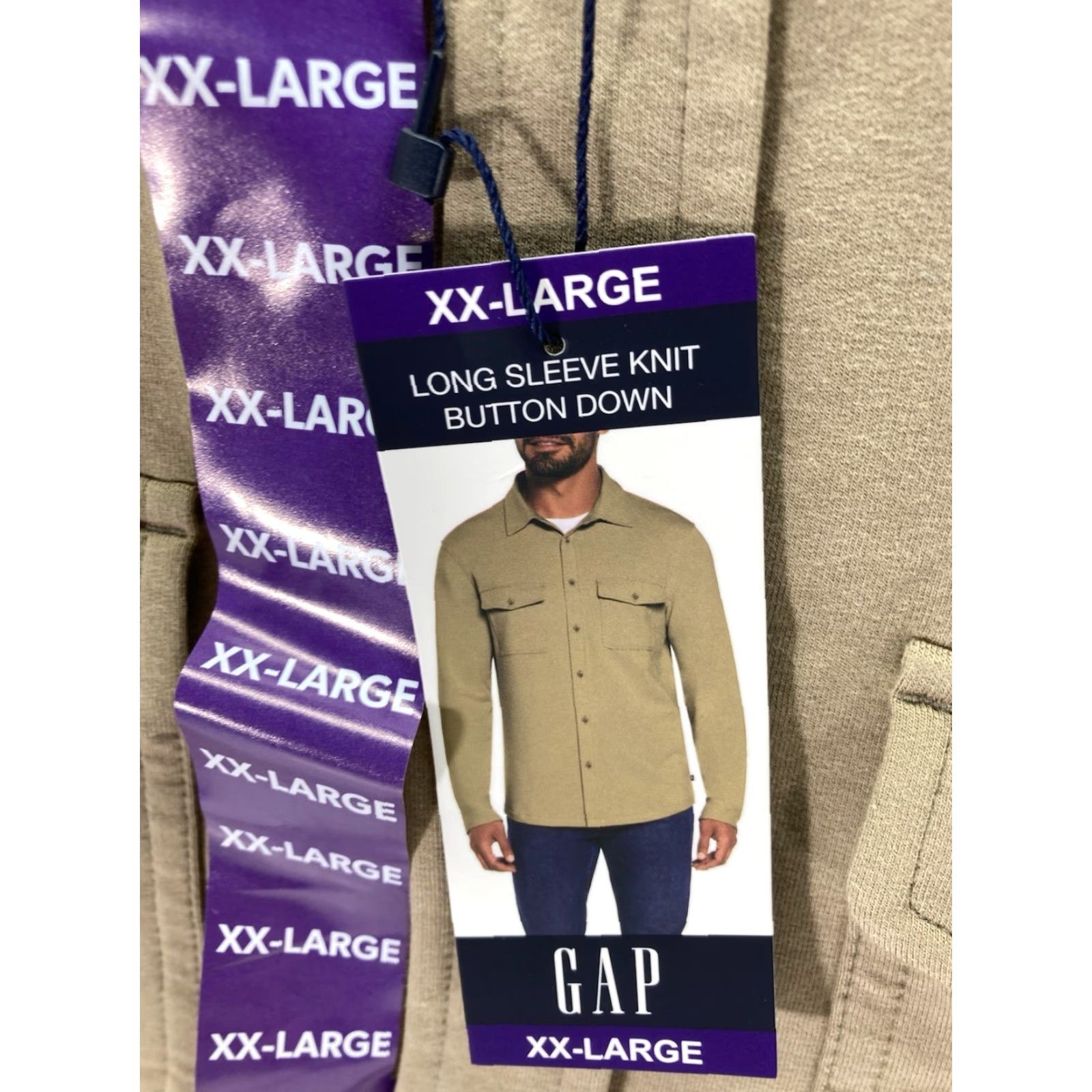 Gap Gap Knit Shirt Men 2XL Brown Button Long Sleeve Cotton Blend Stretch NWT Regular Knit Shirt Mens Brown 2XL Button-Up Size US XXL / EU 58 / 5 - 4 Thumbnail