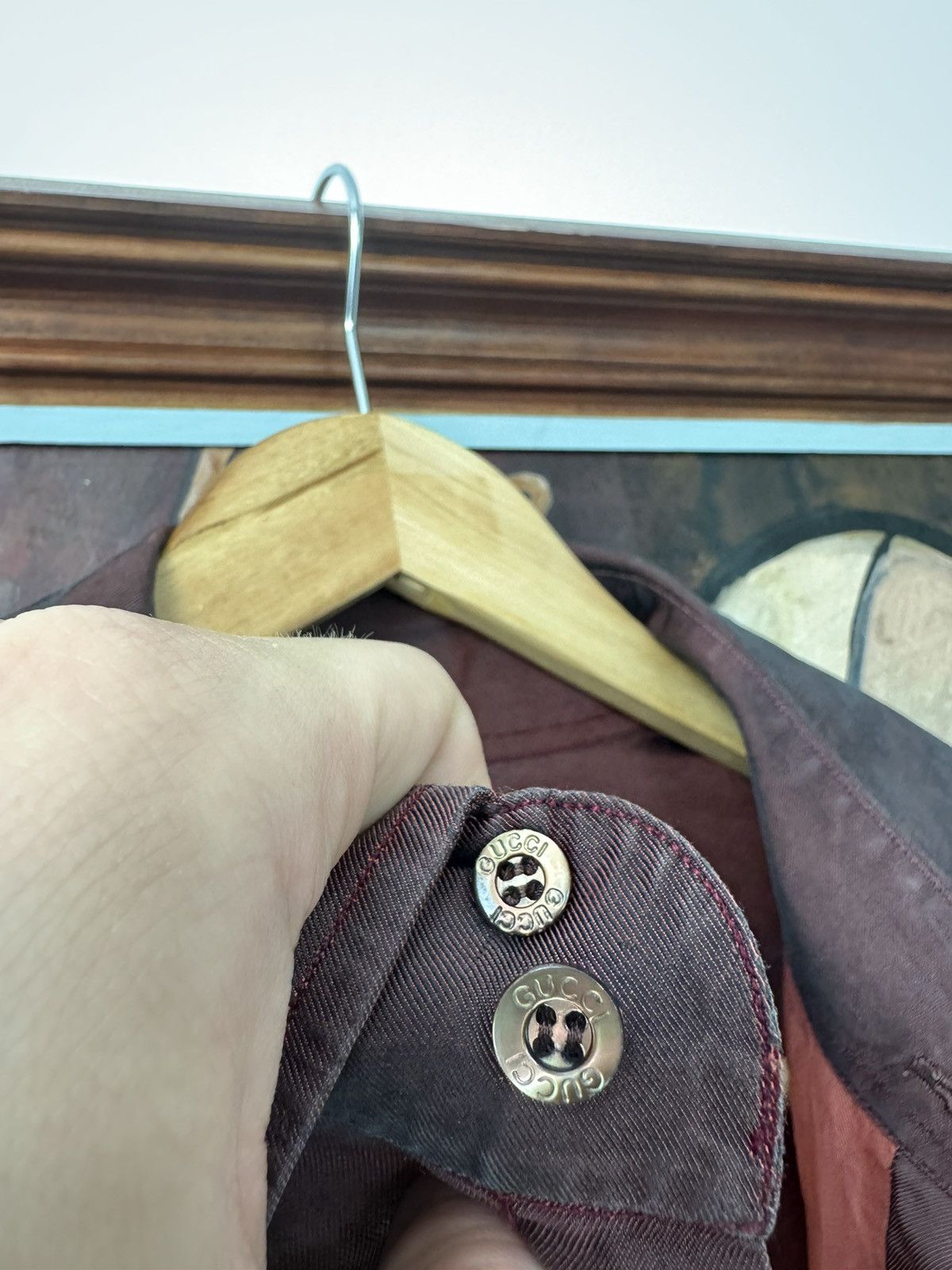 Gucci Gucci Shirt Button Up Vintage Tom Ford Era Designer Brown Size XS / US 0-2 / IT 36-38 - 7 Thumbnail