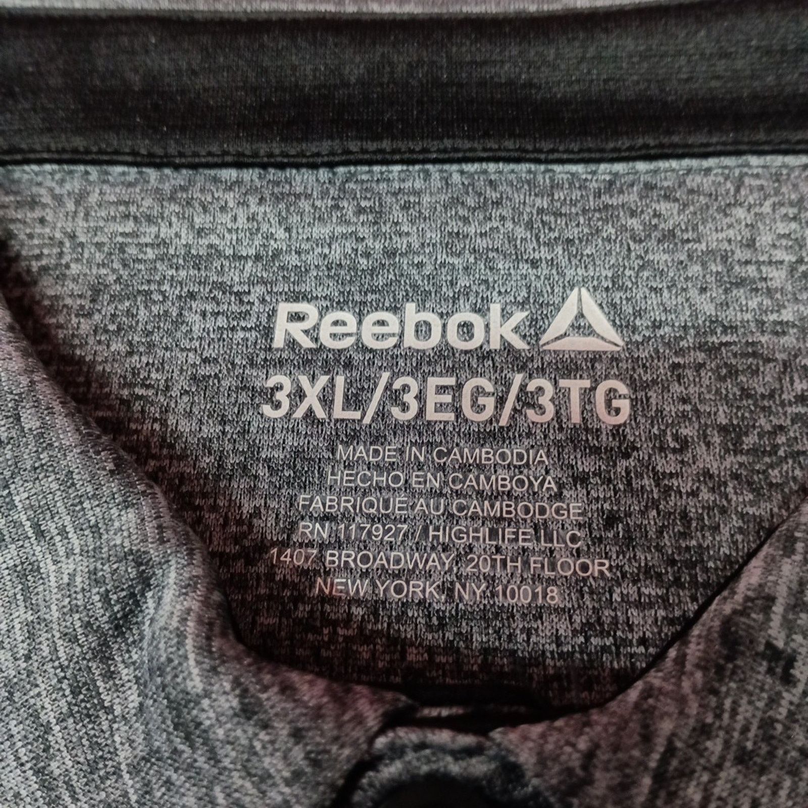 Reebok Reebok Ebony Heather Collared Polo Shirt Men's Size 3XL XXXL Size US XXL / EU 58 / 5 - 3 Thumbnail