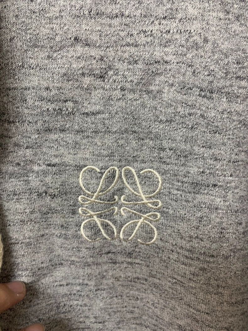 Loewe LOEWE Grey embroidered logo long hat rope sweater hoodie Size L / US 10 / IT 46 - 3 Thumbnail