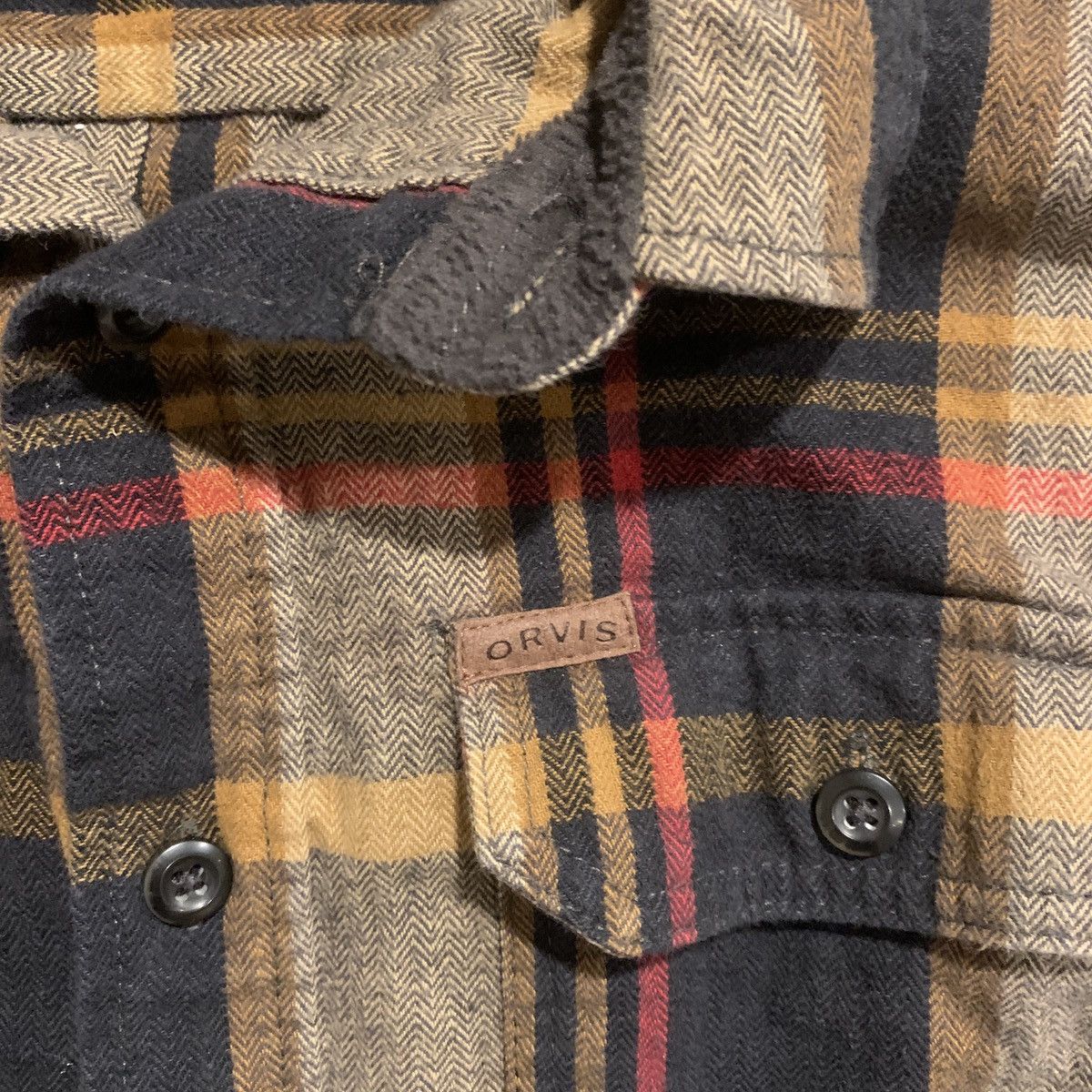 Orvis Orvis Mens Heavyweight Plaid Flannel Shirt Medium Cotton Size US M / EU 48-50 / 2 - 3 Thumbnail