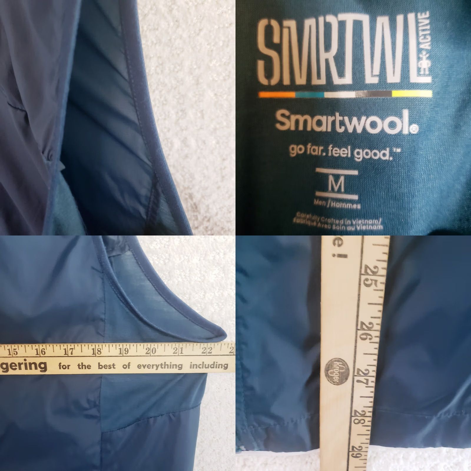 Smartwool Smartwool Vest Blue Full Zip M Regular Fit Men Size US M / EU 48-50 / 2 - 10 Thumbnail