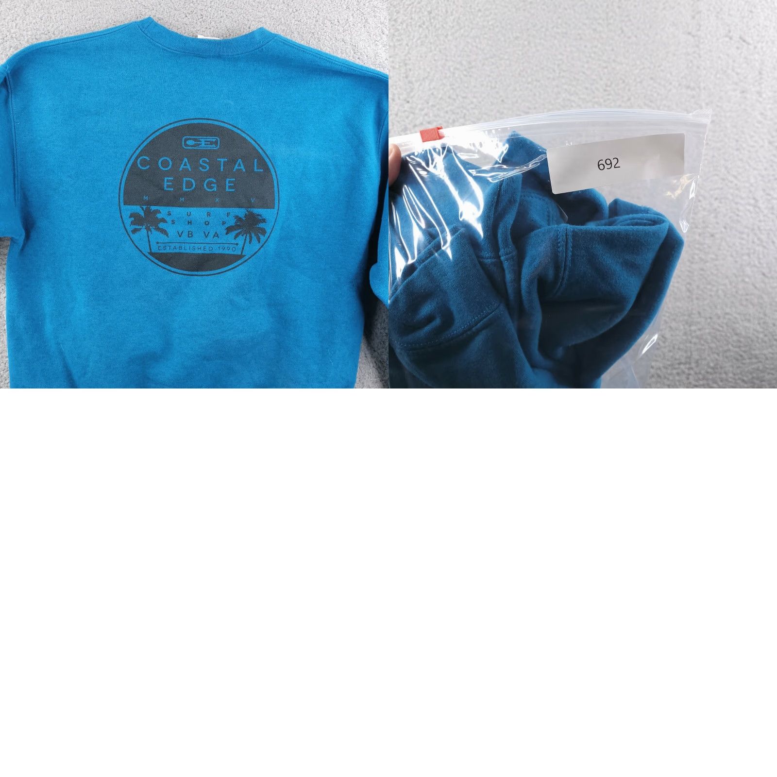 Vintage Coastal Edge Crewneck Sweatshirt Mens Large Blue Pullover Beach Vintage No Size US L / EU 52-54 / 3 - 8 Thumbnail