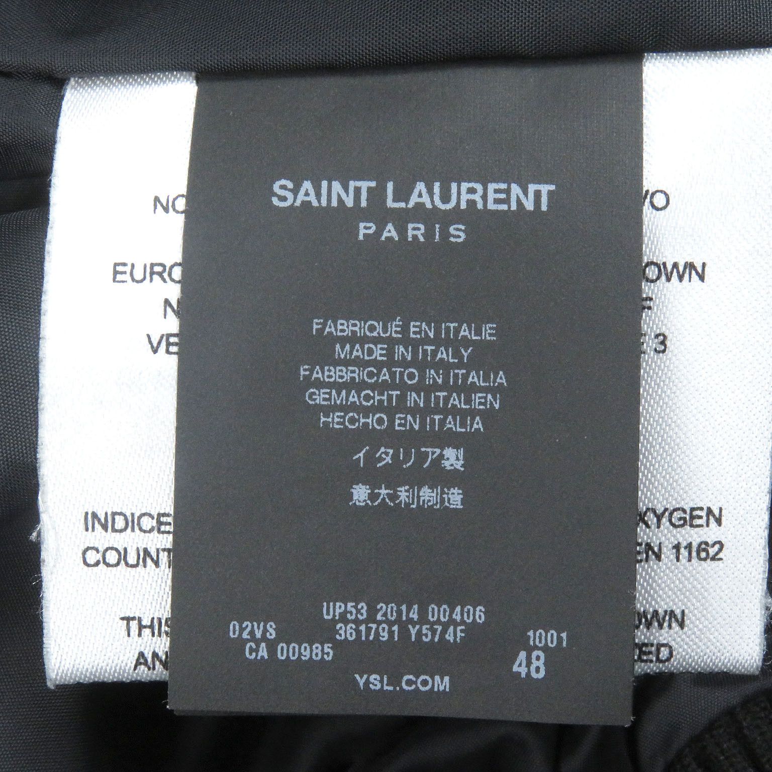 Saint Laurent Paris SAINT LAURENT PARIS Leather Yoke Studded Down Jacket 48 Size US M / EU 48-50 / 2 - 7 Thumbnail
