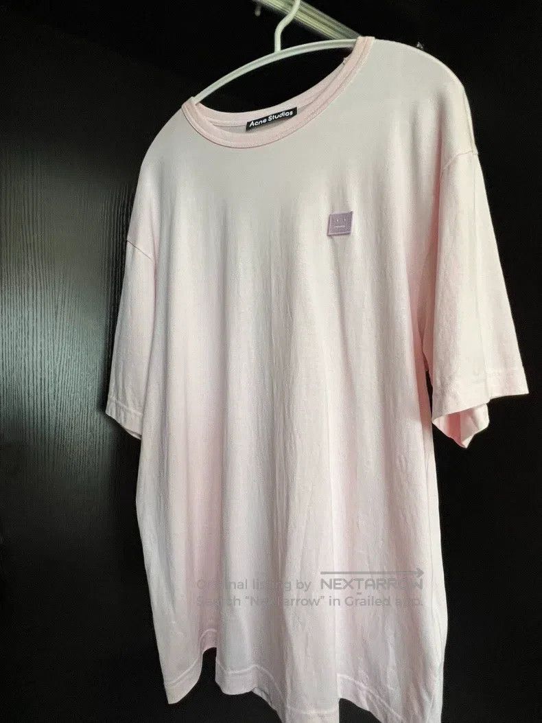 Acne Studios Acne Studios Pink smiley face short-sleeve T-shirt Size XS / US 0-2 / IT 36-38 - 4 Thumbnail