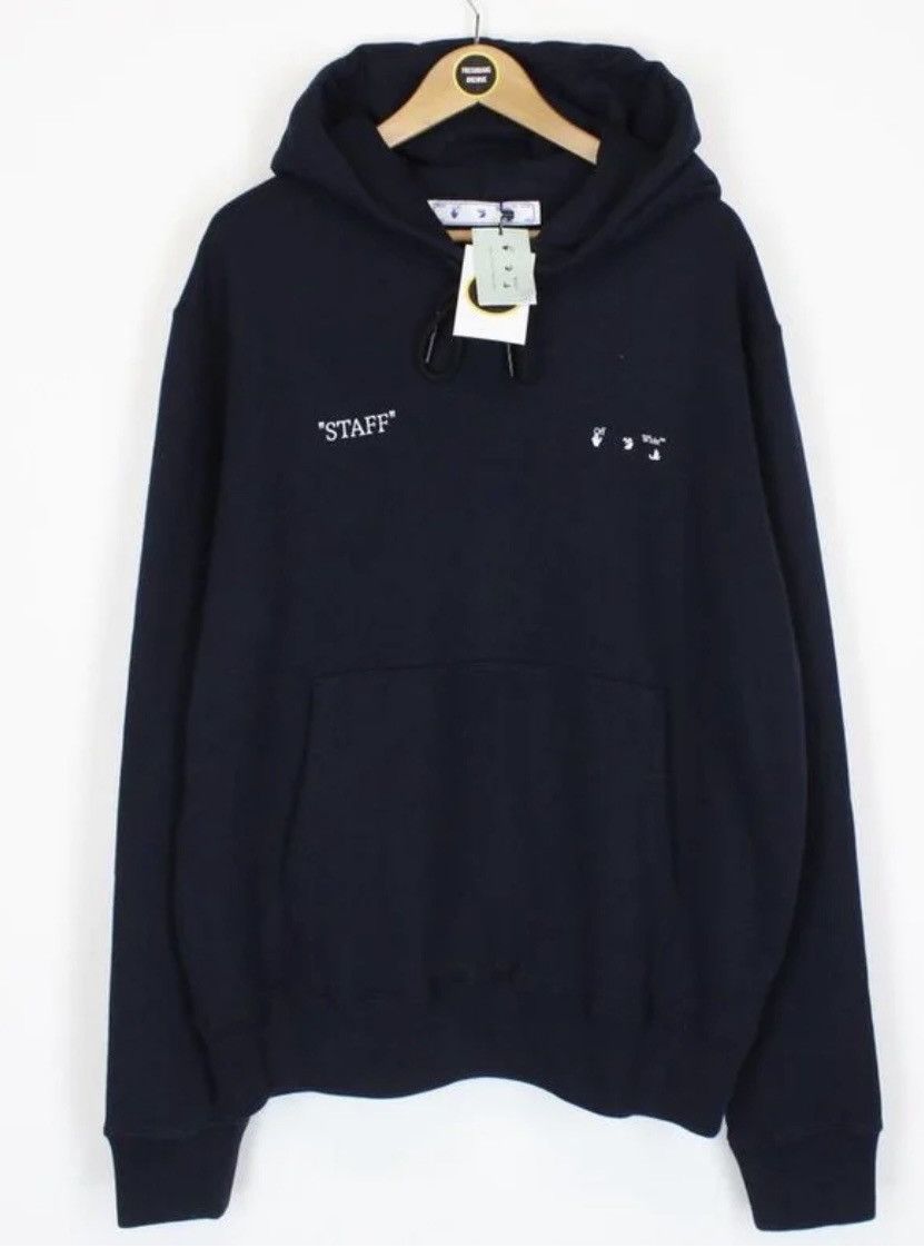 Off-White OFF WHITE “STAFF” Slim Hoodie Size US L / EU 52-54 / 3 - 1 Thumbnail