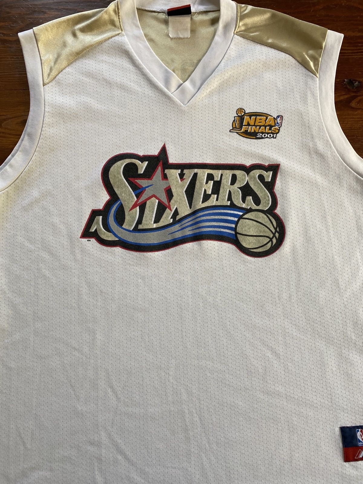 NBA Vintage 2001 Allen Iverson 76ers NBA Final Basketball Jersey Size US XXL / EU 58 / 5 - 3 Thumbnail