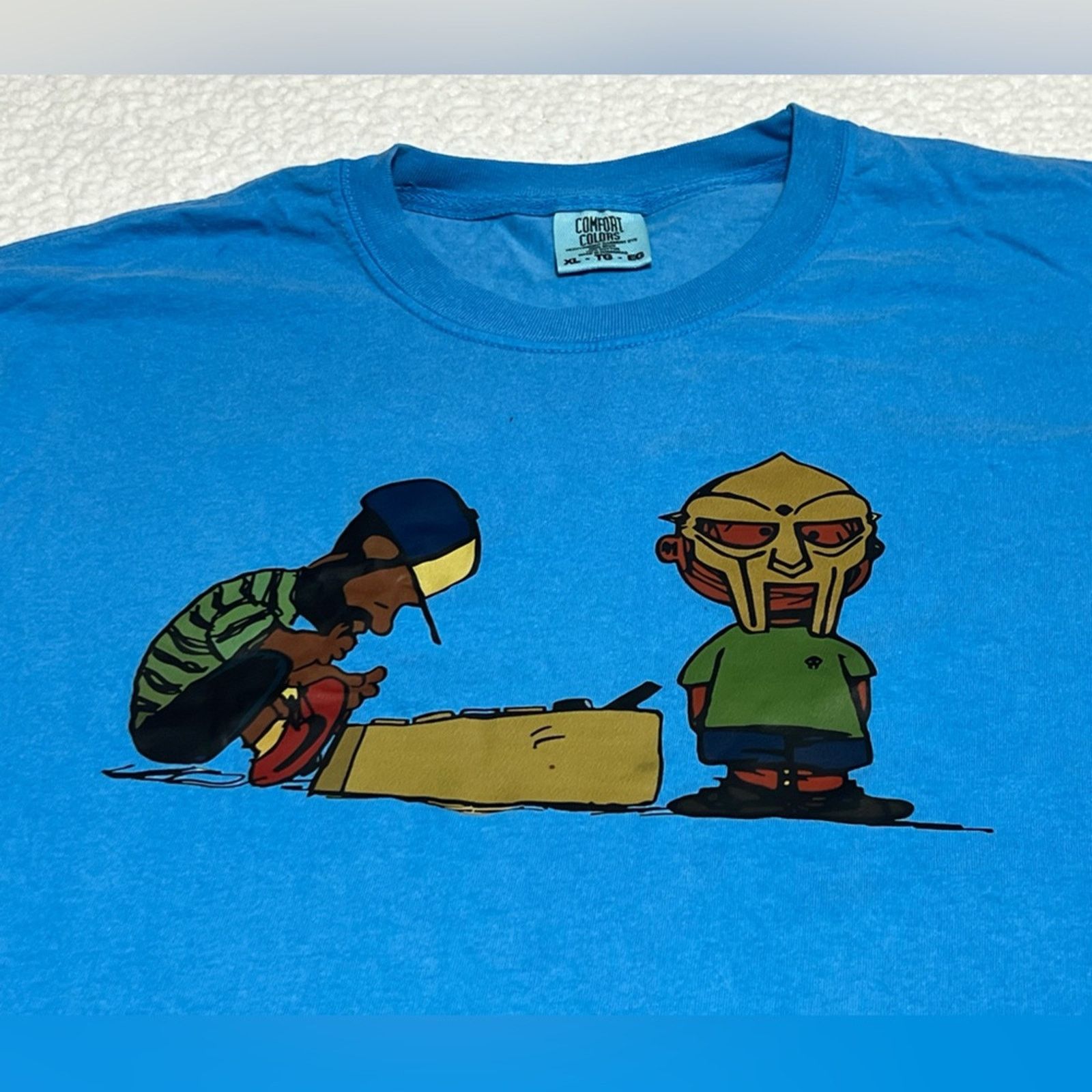 Comfort Colors MF DOOM X J. DILLA Cartoon Mashup Rap Shirt NEW Size US XL / EU 56 / 4 - 2 Thumbnail