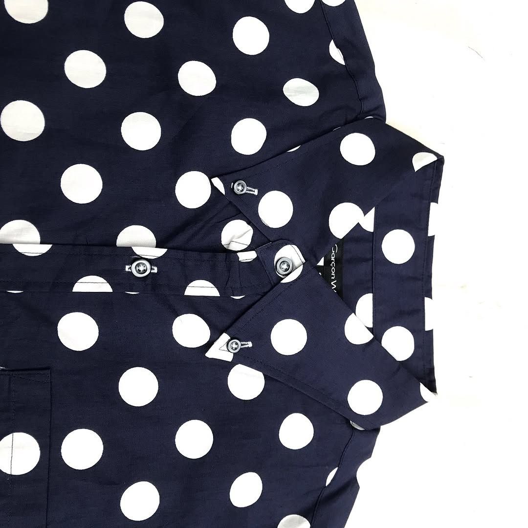 Issey Miyake × Japanese Brand × Vintage Garcon Wave japan polkadot pop art long sleeves shirt Size US M / EU 48-50 / 2 - 2 Thumbnail