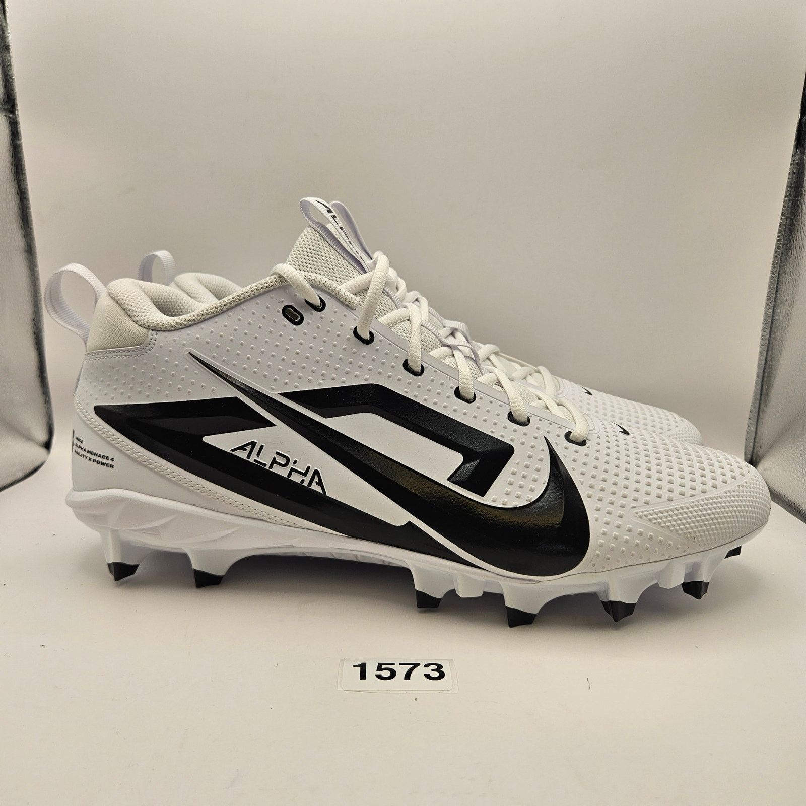 Nike NIKE ALPHA MENACE 4 MEN'S 14 VARSITY AGILITY POWER FOOTBALL Size US 14 / EU 47 - 4 Thumbnail
