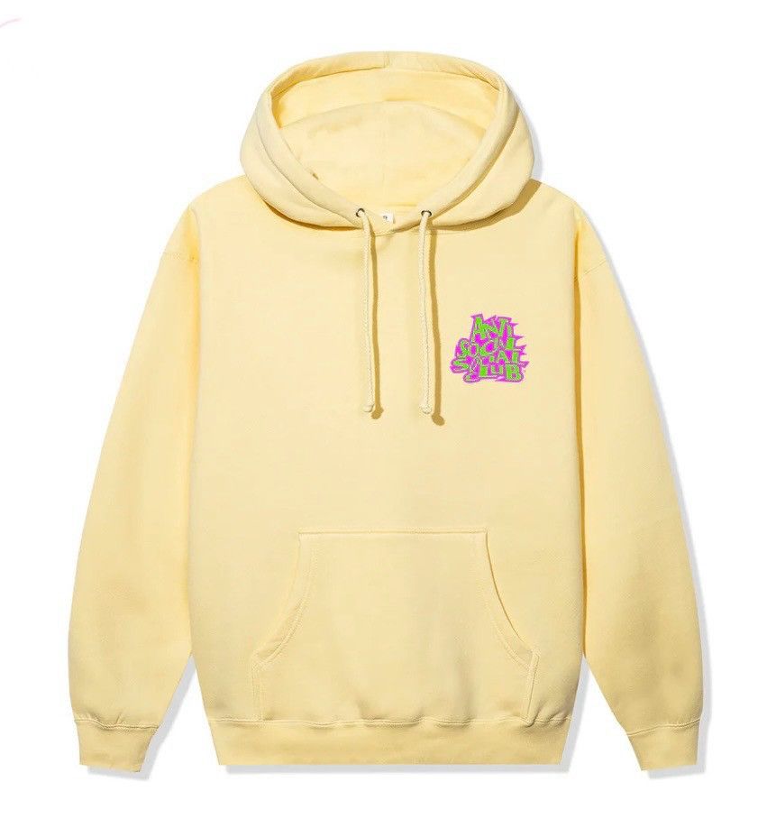 Anti Social Social Club × Designer 🔥 ASSC Anti Social Club Jealousy Hoodie Yellow Size Small 🔥 Size S / US 4 / IT 40 - 2 Thumbnail