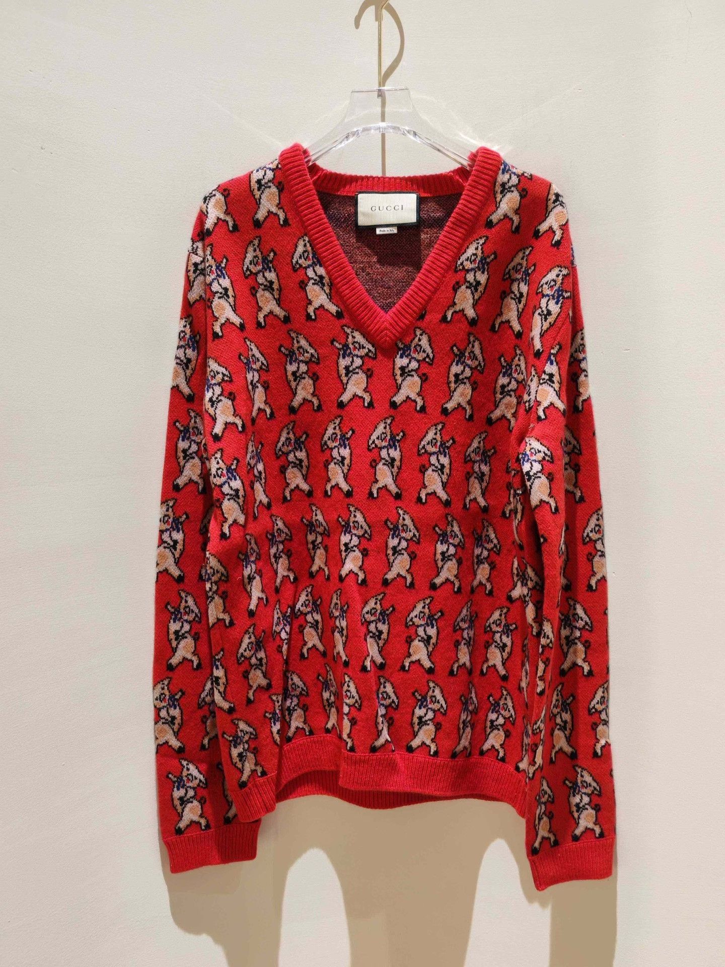 Gucci Gucci Red Pig New Year Limited Cardigan Size M / US 6-8 / IT 42-44 - 1 Thumbnail