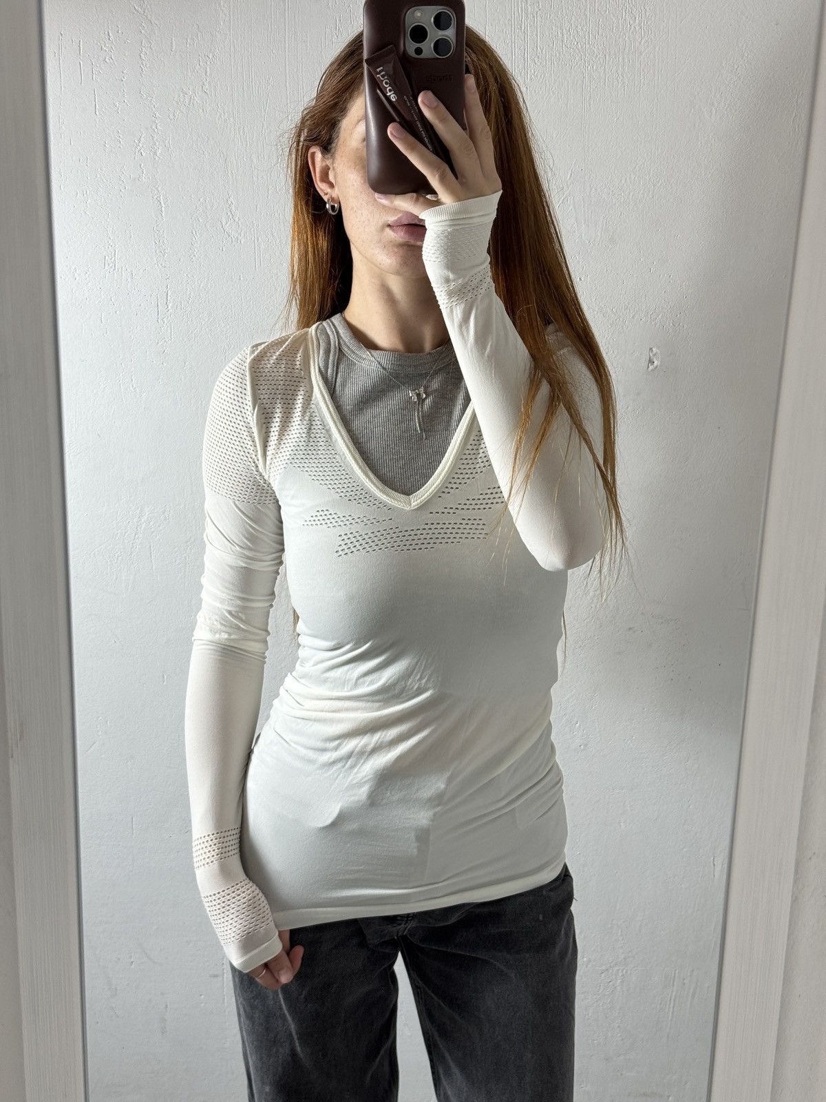 Marithe + Francois Girbaud VINTAGE MARITHE FRANCOIS GIRBAUD THERMO 2000s LONG SLEEVE Size XS / US 0-2 / IT 36-38 - 1 Thumbnail