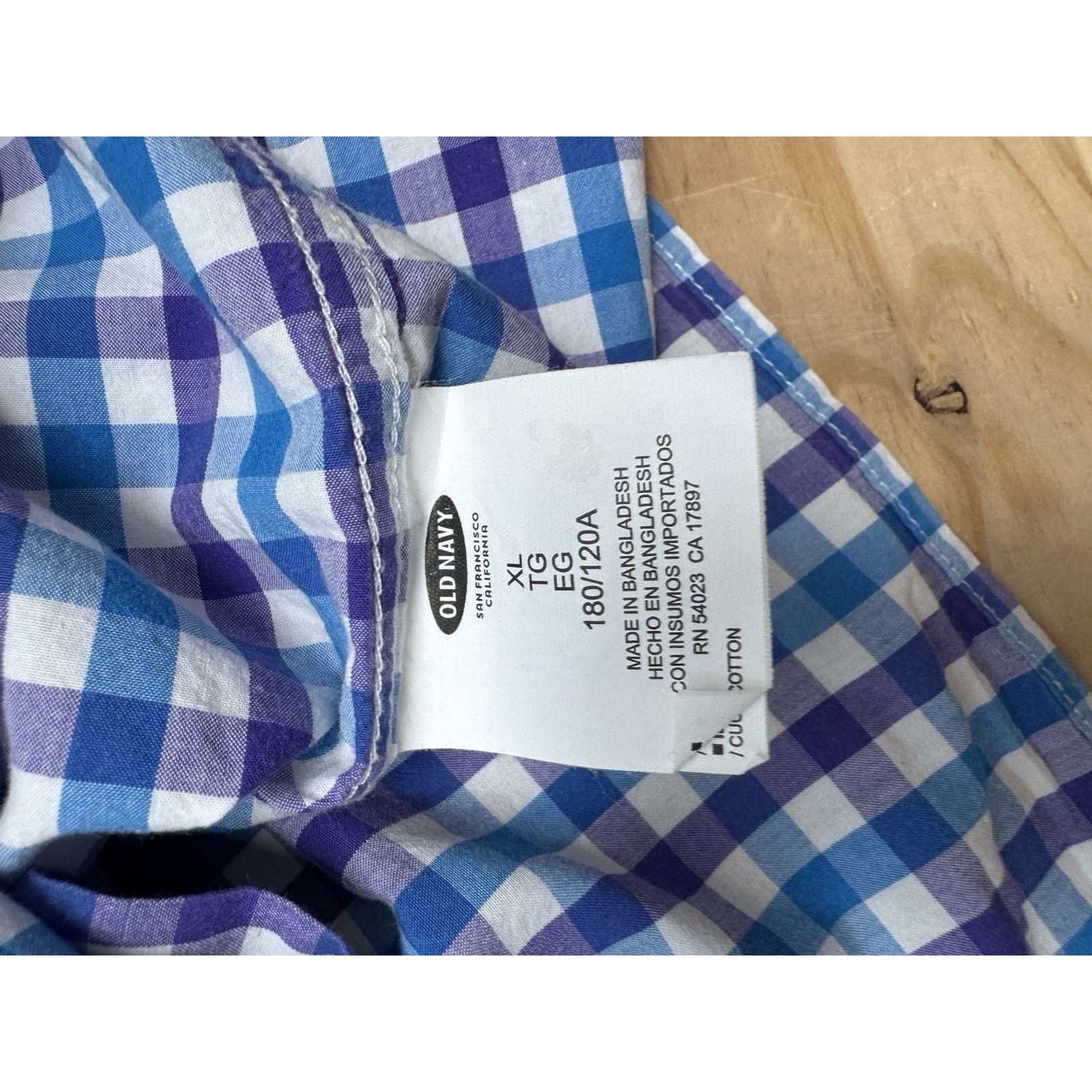 Old Navy Old Navy The Classic Shirt Mens X-Large Button Up Blue Size US XL / EU 56 / 4 - 9 Thumbnail