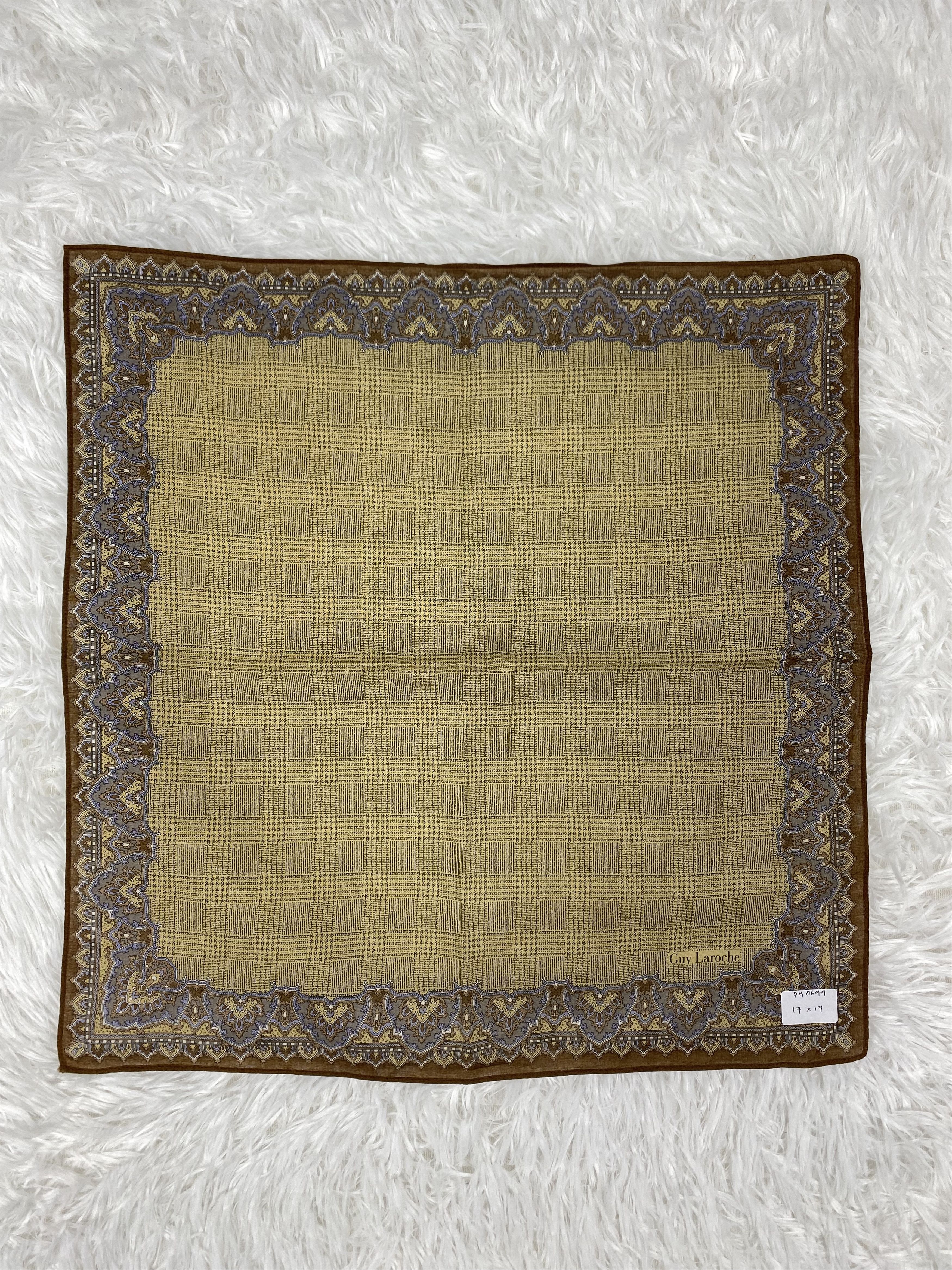 Guy Laroche × Vintage Vintage Guy Laroche Handkerchief Neckerchief PH0699 Size ONE SIZE - 3 Thumbnail