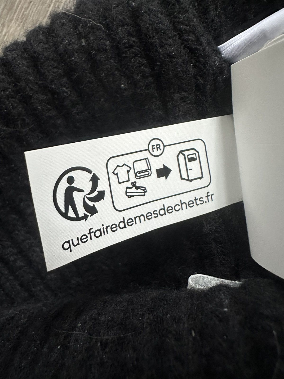 Off-White Off White Black Beanie Cashmere Wool Spellout Size ONE SIZE - 5 Thumbnail