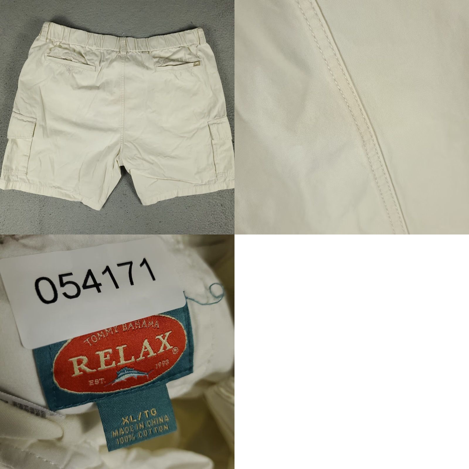 Tommy Bahama VINTAGE Tommy Bahama Cargo Shorts Men XL Ivory Casual Outdoor 2000s Size US 38 / EU 54 - 8 Thumbnail