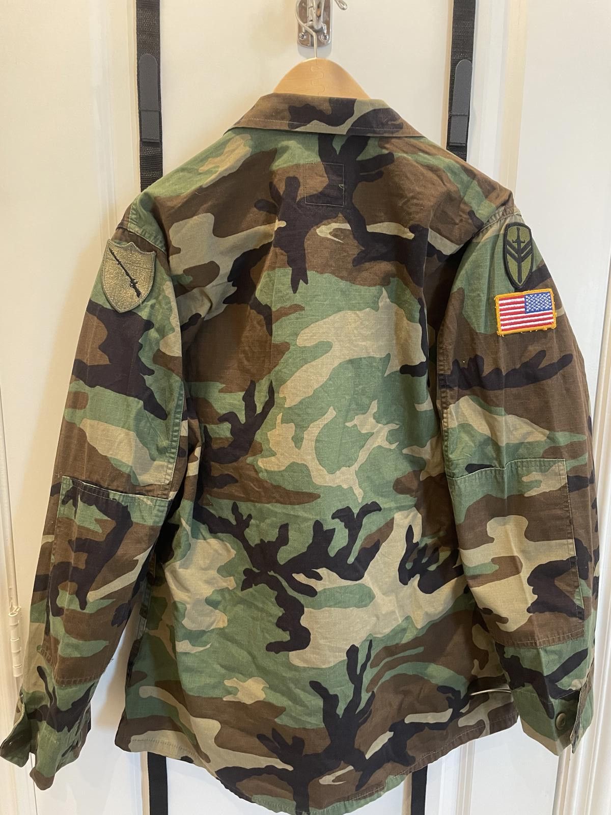 Designer Vintage U.S. Army Woodland Camo BDU Jacket – Golden MFG Co. Size ONE SIZE - 7 Thumbnail
