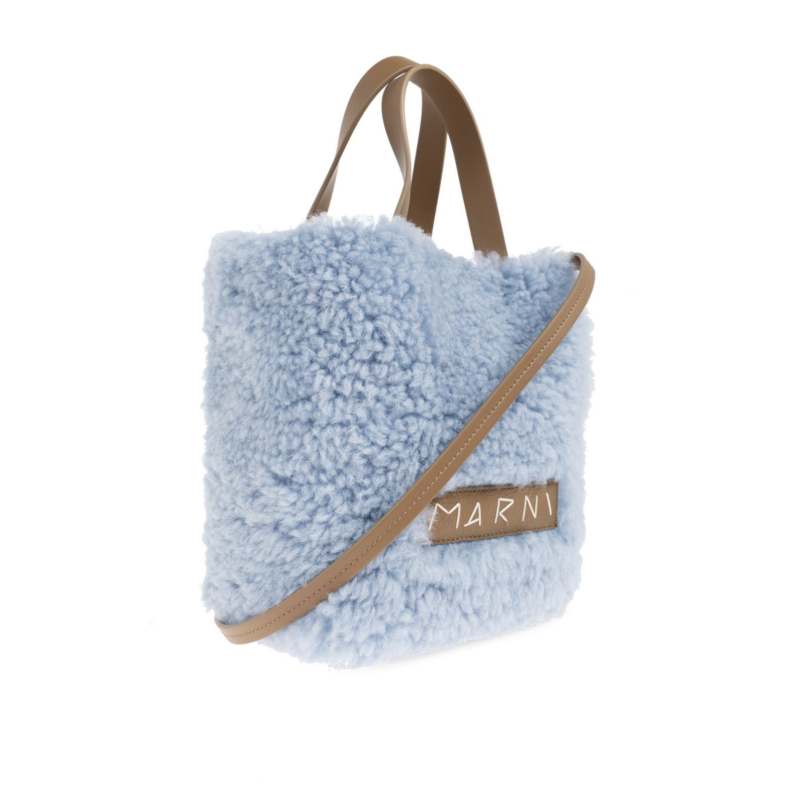 Marni MARNI Blue Shearling Shoulder Bag New & Authentic Size ONE SIZE - 3 Thumbnail