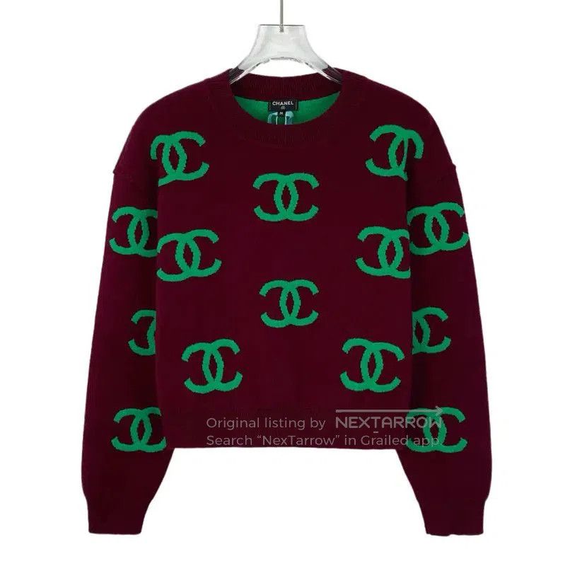 Chanel Chanel Red Cashmere Sweater for Women . Size XS / US 0-2 / IT 36-38 - 1 Thumbnail