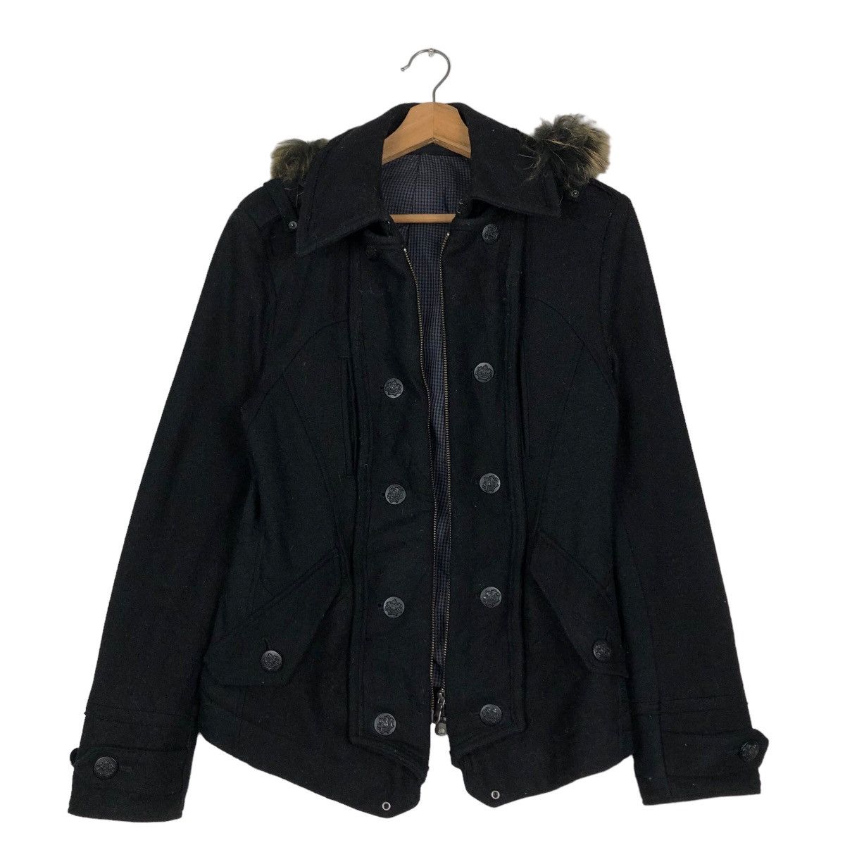 Japanese Brand 🔥BIKER JACKET DOUBLE LAYER PPFM JAPAN MINK FUR HOODIE Size US S / EU 44-46 / 1 - 1 Thumbnail
