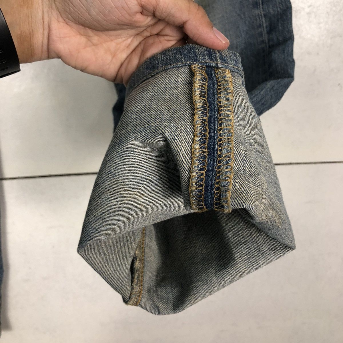 Levi's 🔥Vintage Lot 501 Levi’s Denim Jeans Biker Distressed Design Size US 34 / EU 50 - 15 Thumbnail