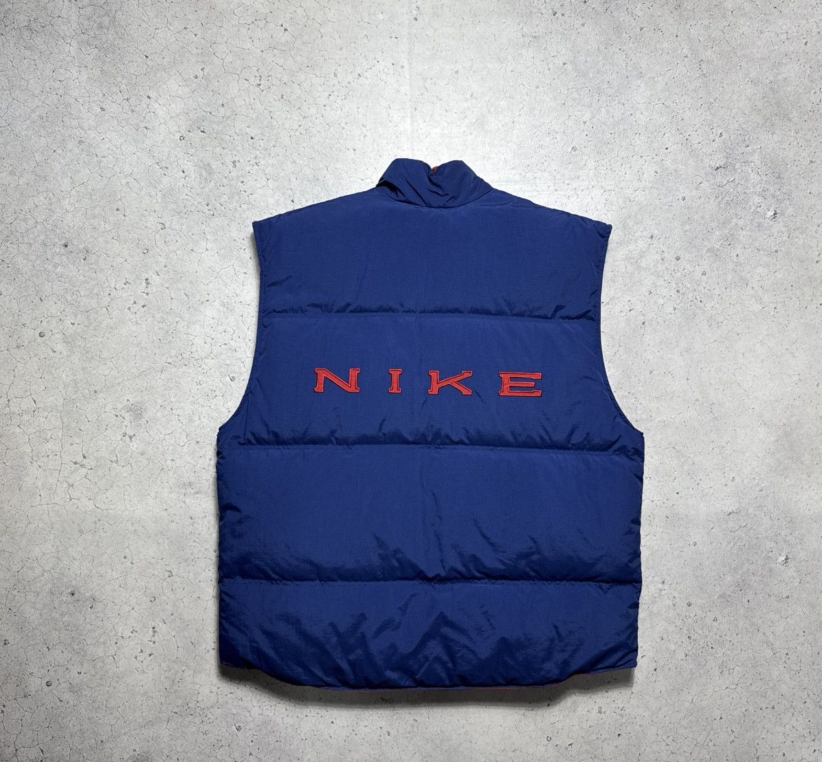 Nike Nike Vintage 90’s Reversible Down Puffer Vest Big Logo Size US XXL / EU 58 / 5 - 1 Thumbnail