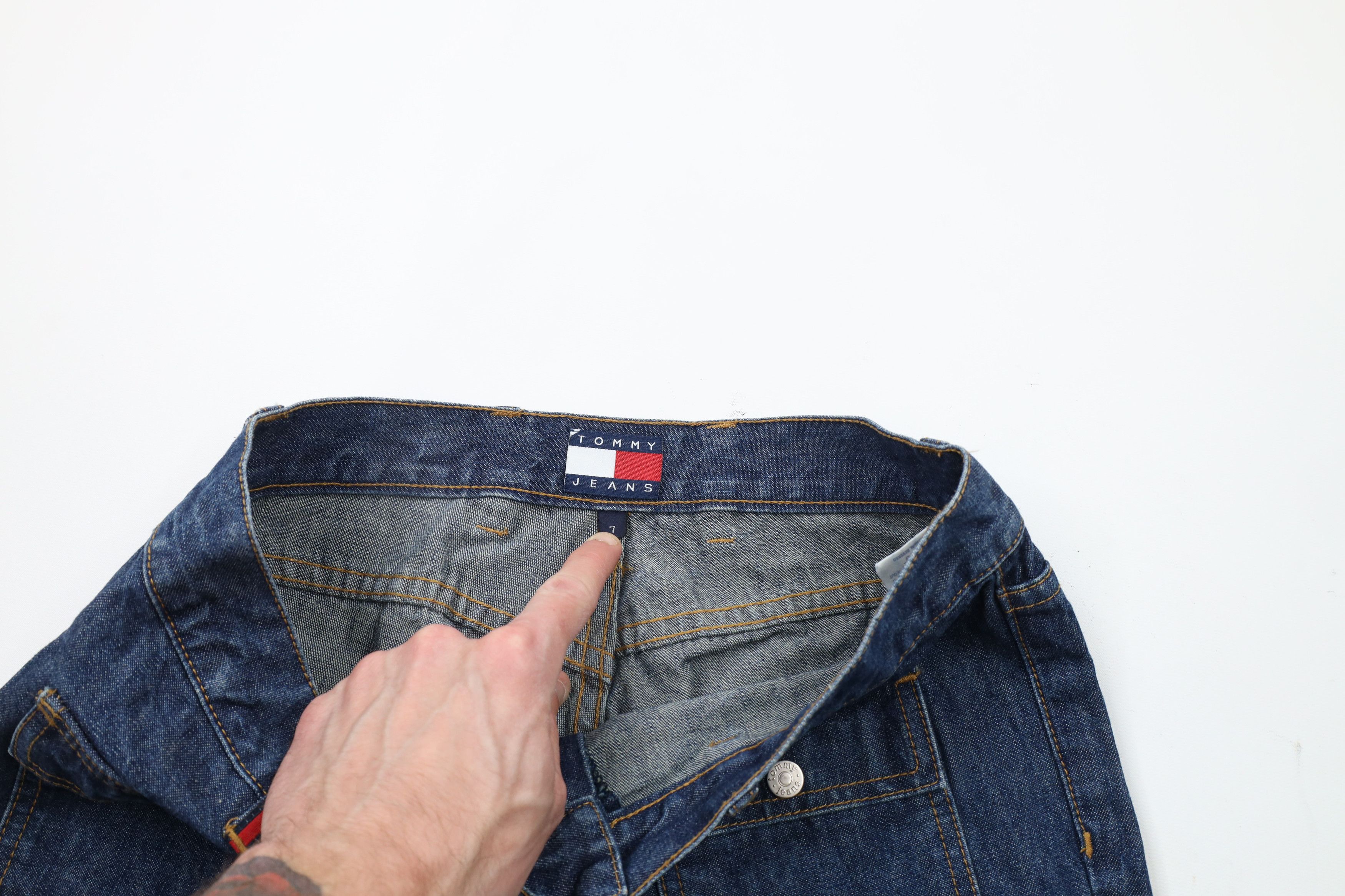 Tommy Hilfiger × Vintage Vintage Y2K 2002 Tommy Hilfiger Wide Leg Denim Jeans Blue Size 28" / US 6 / IT 42 - 7 Thumbnail