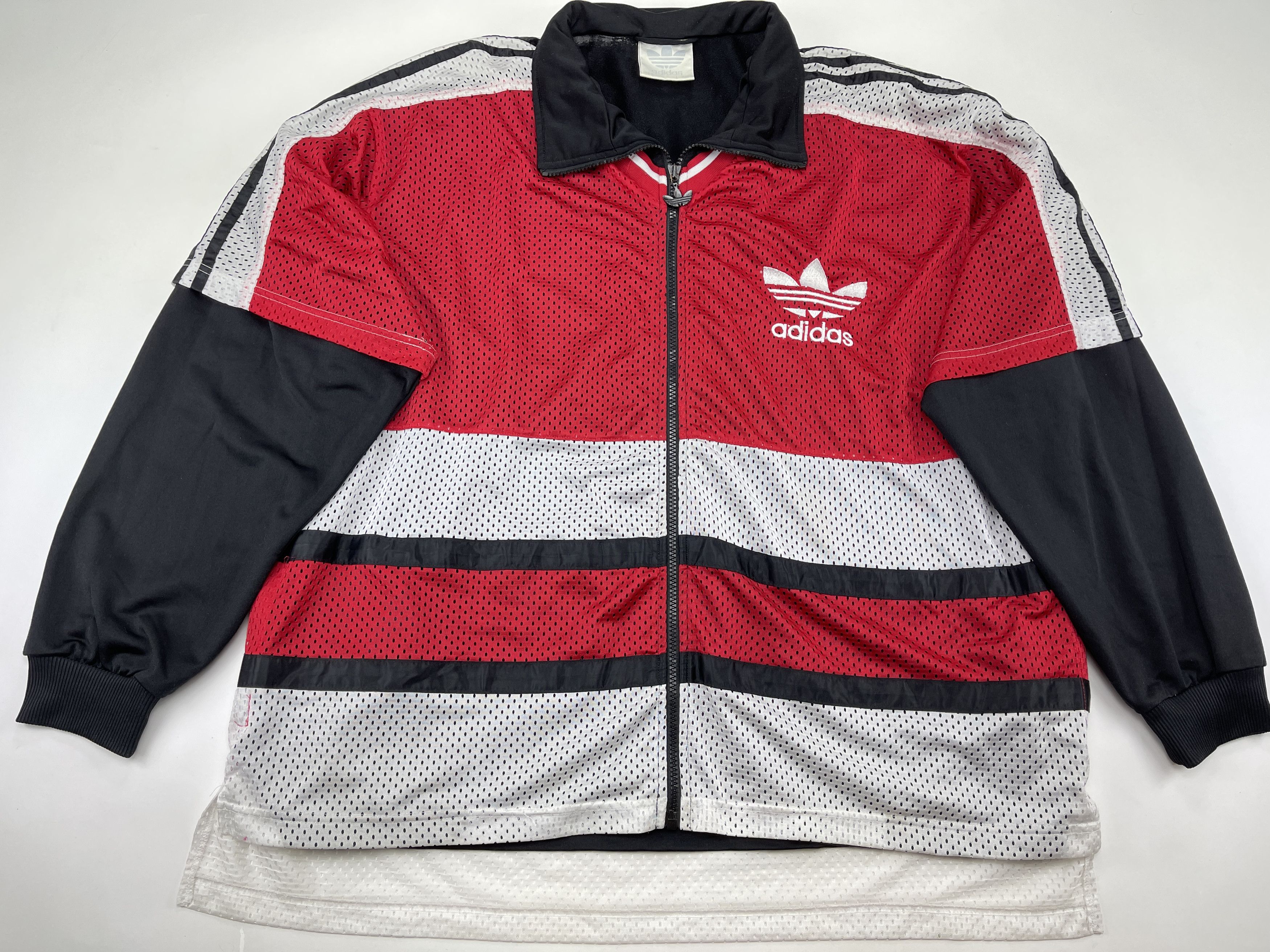 Adidas × Vintage ADIDAS jacket, vintage track top 90s hip hop Run DMC size L Size US L / EU 52-54 / 3 - 2 Thumbnail