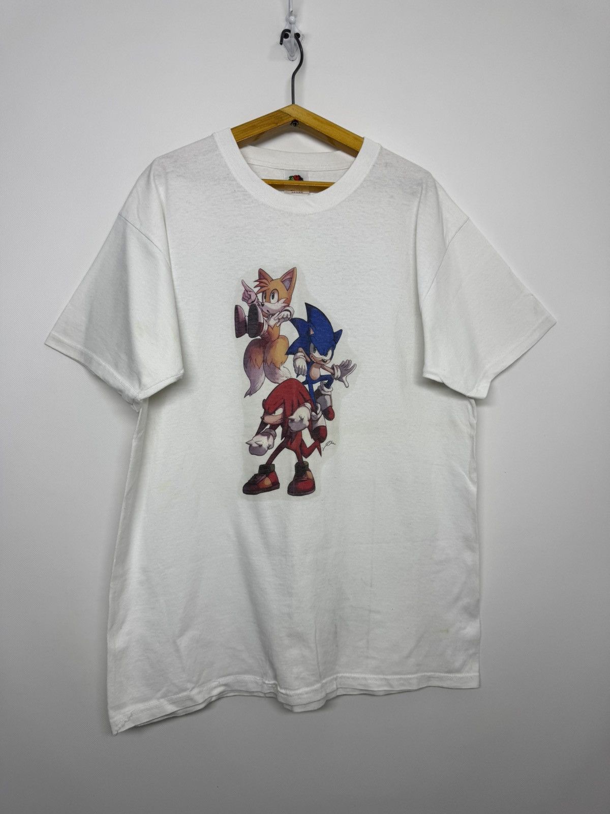 Fruit Of The Loom VINTAGE SONIC THE HEDGEHOG GRAPHIC TEE Size US L / EU 52-54 / 3 - 5 Thumbnail