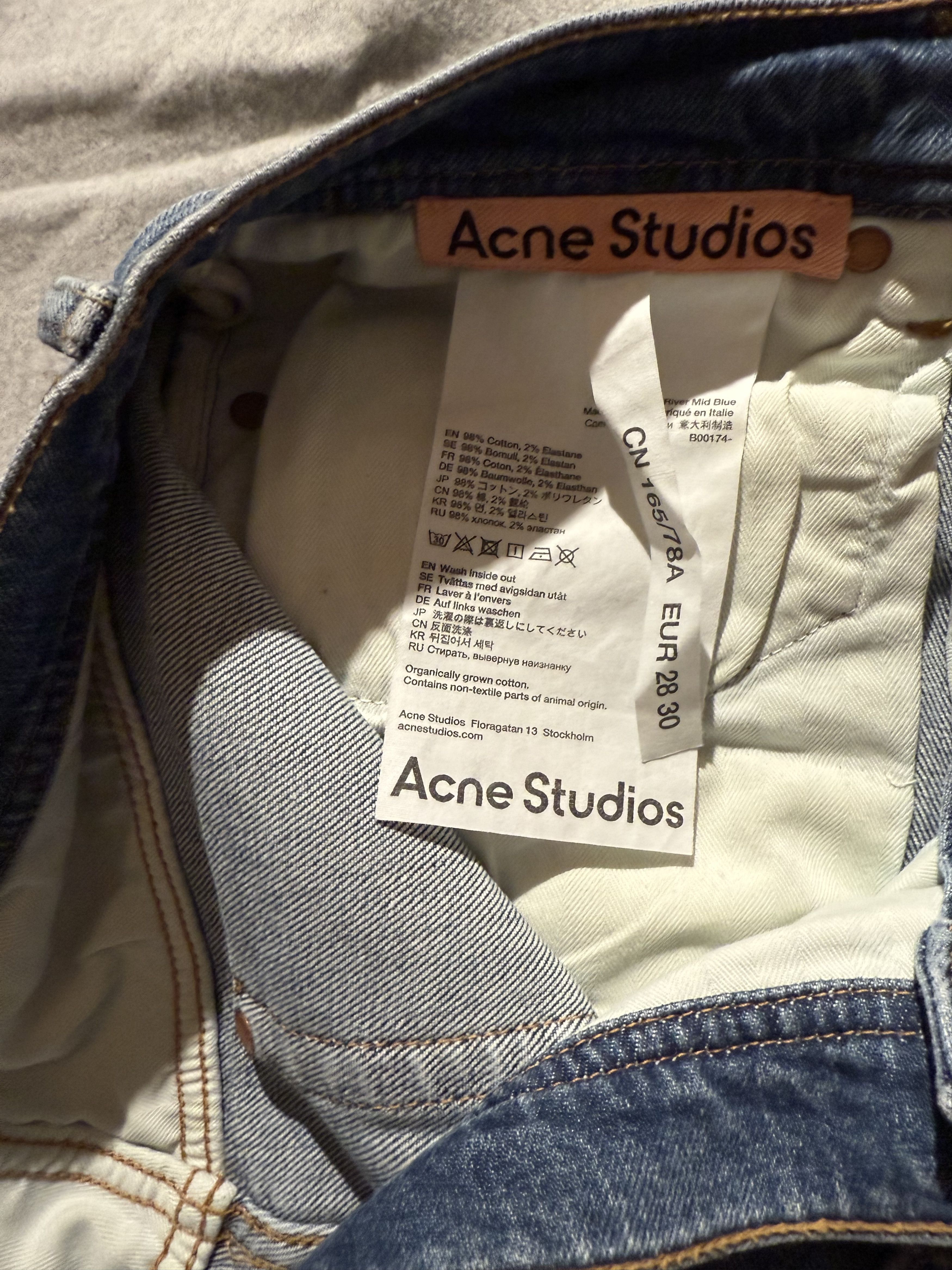 Acne Studios Acne studios slim fit river denim Size US 28 / EU 44 - 2 Thumbnail