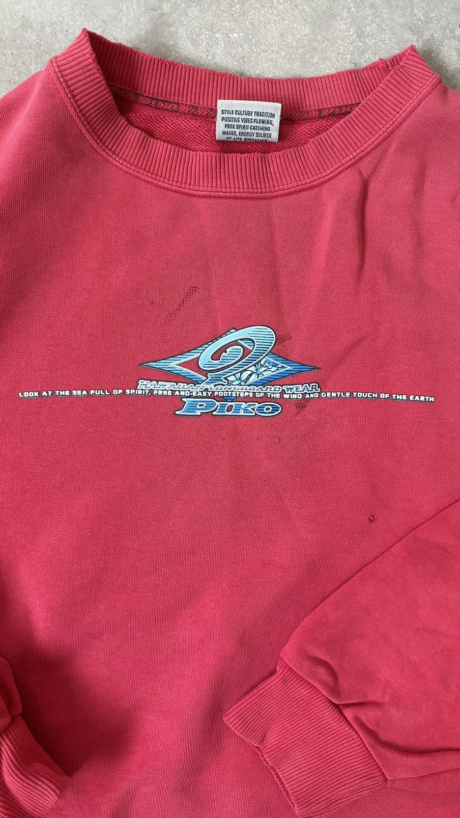Vintage VINTAGE PIKO SURF DISTRESSED SWEATSHIRT Size US M / EU 48-50 / 2 - 3 Thumbnail