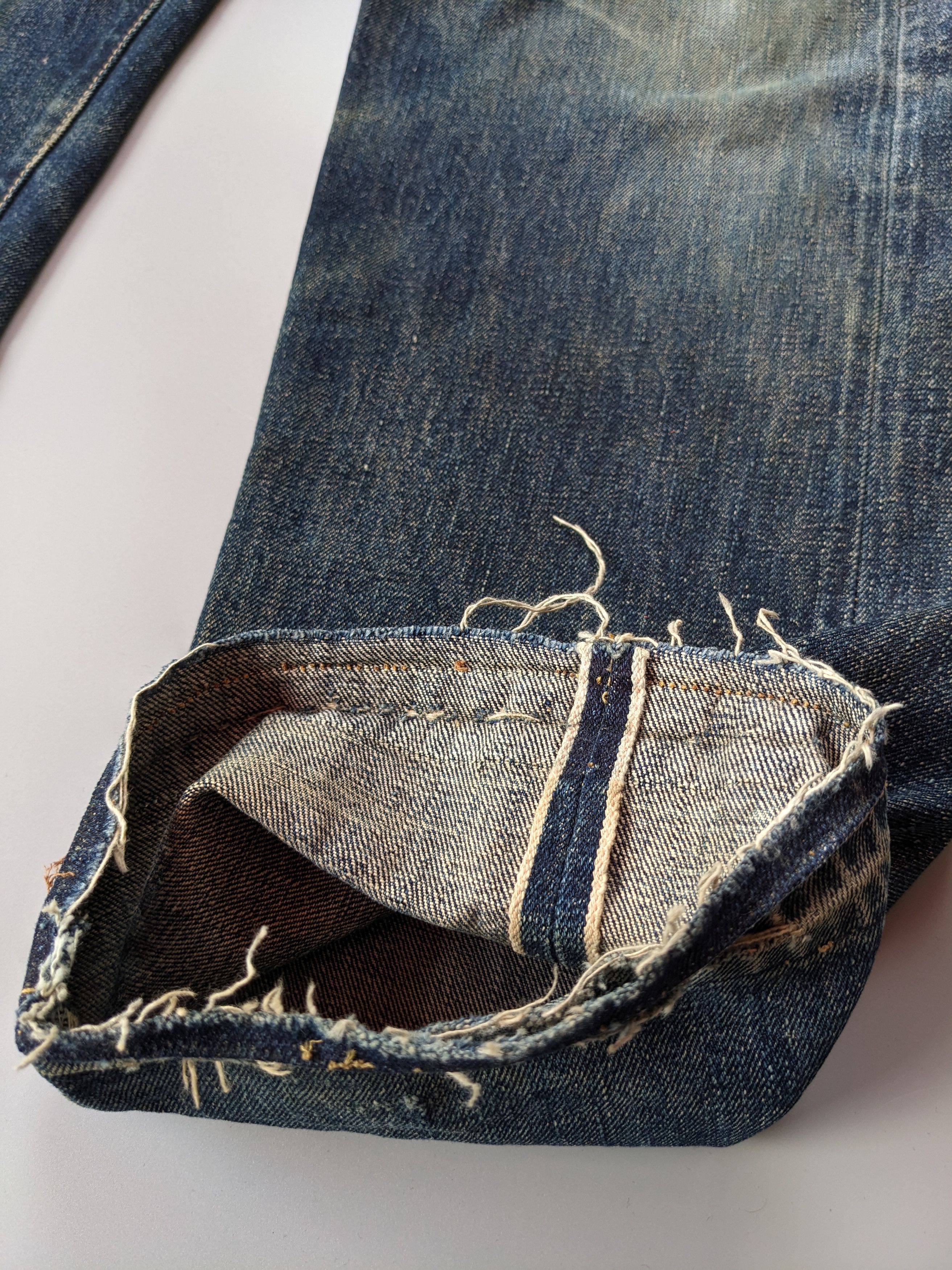 Pherrow's Stormyblue by Pherrows faded selvedge jeans Size US 31 - 7 Thumbnail