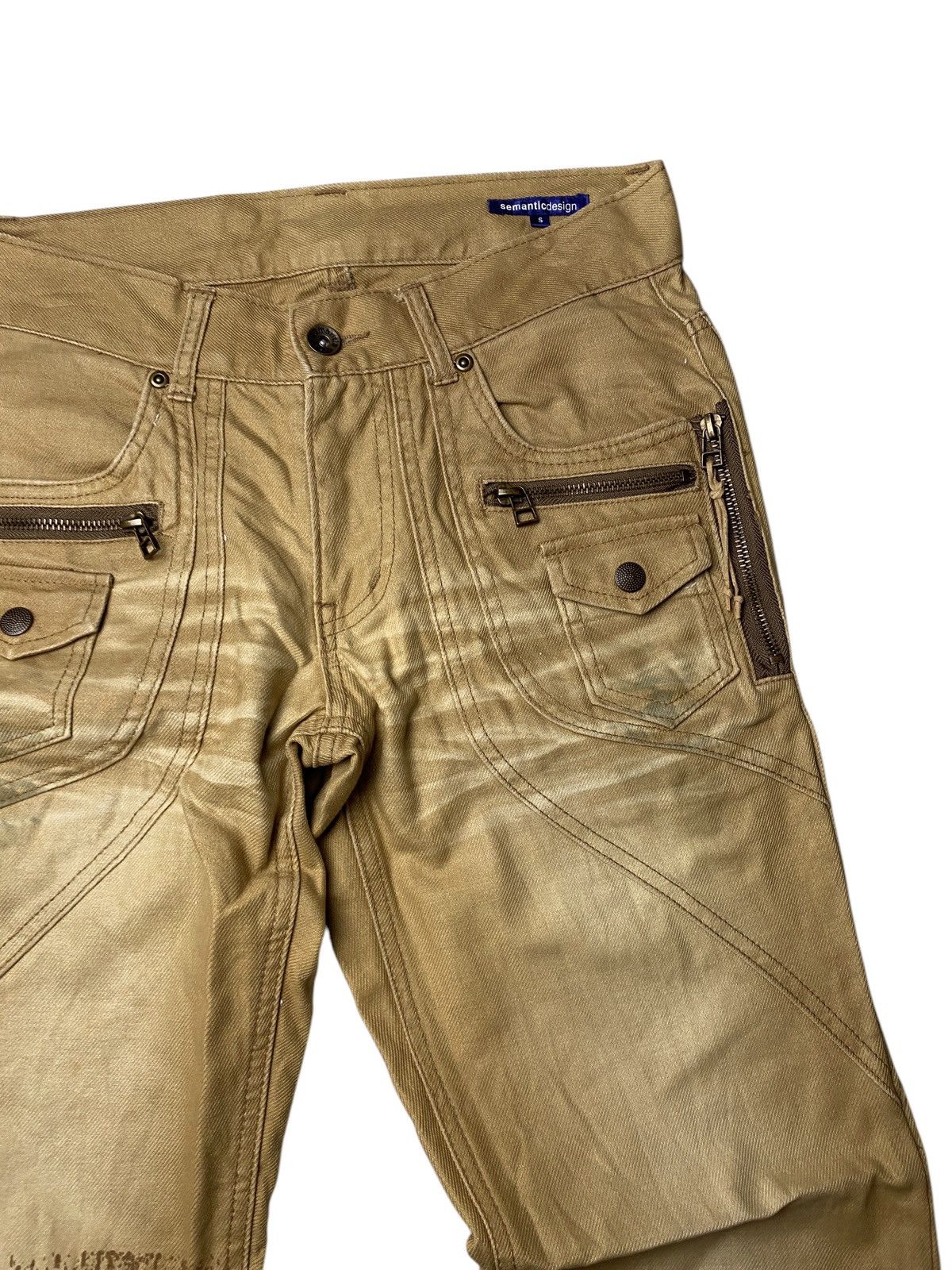 If Six Was Nine 2000's Semantic Design Multipocket Clawmark Tribal Pants Size US 28 / EU 44 - 6 Thumbnail
